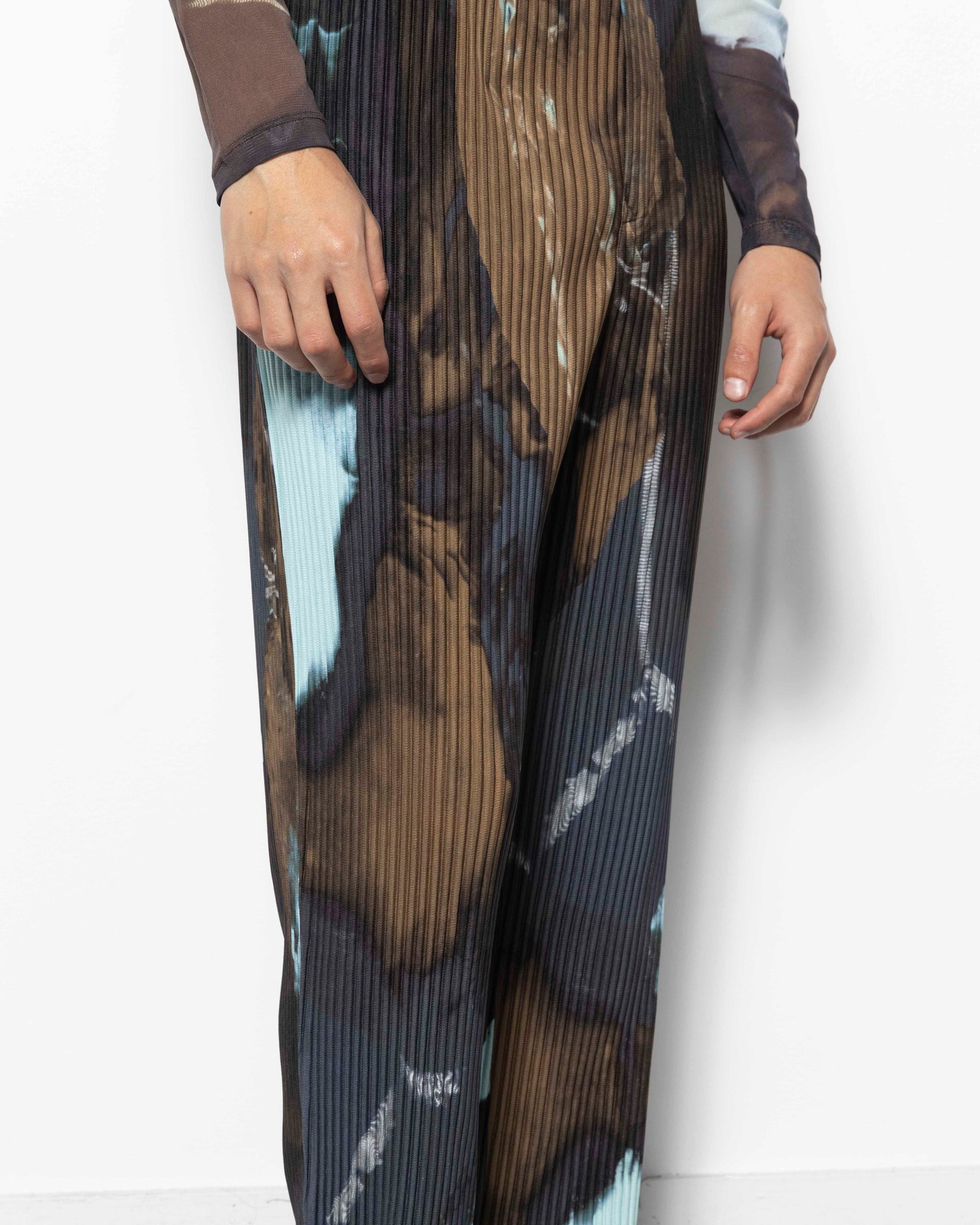 Agate Pleats Pant in Brown