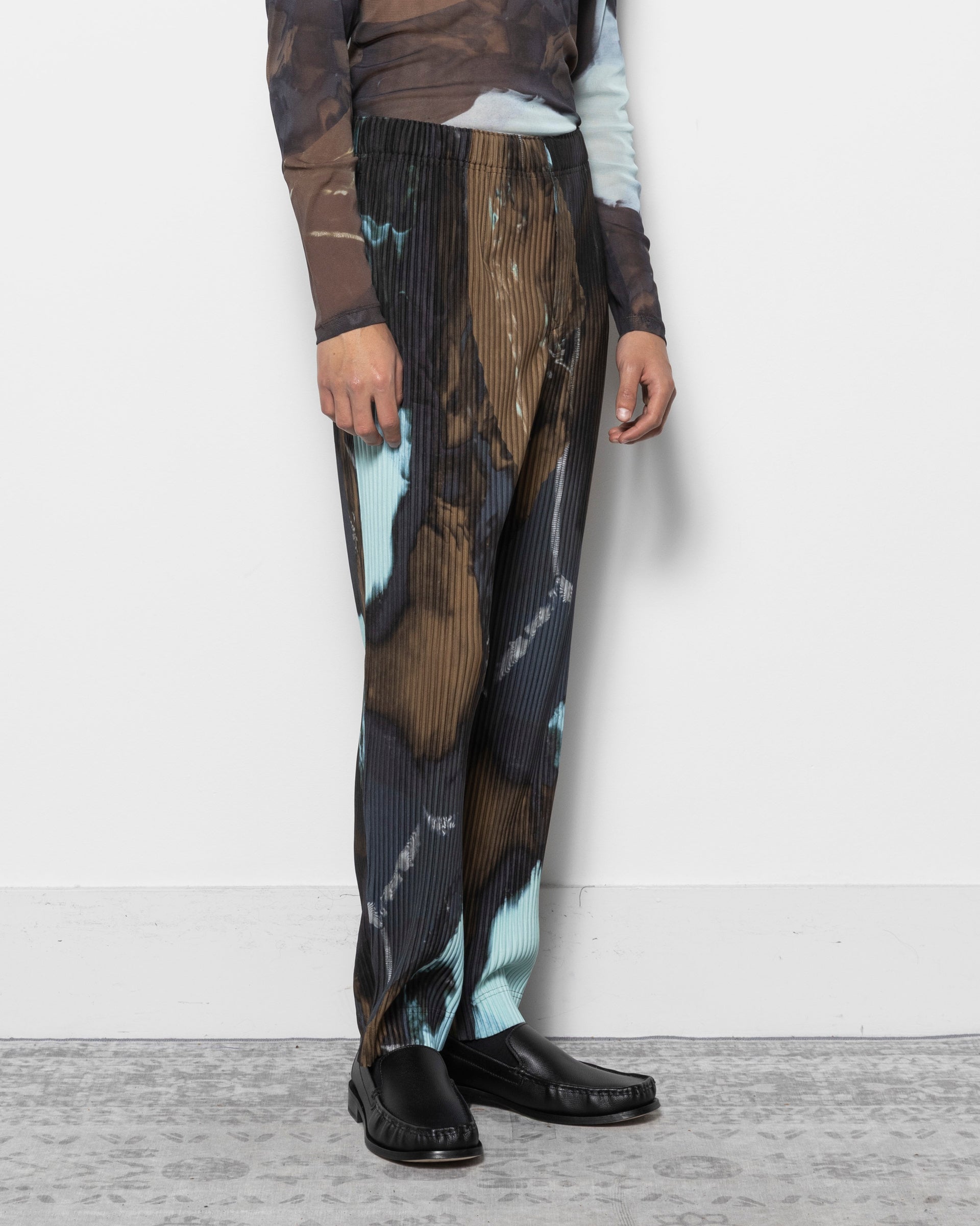 Agate Pleats Pant in Brown