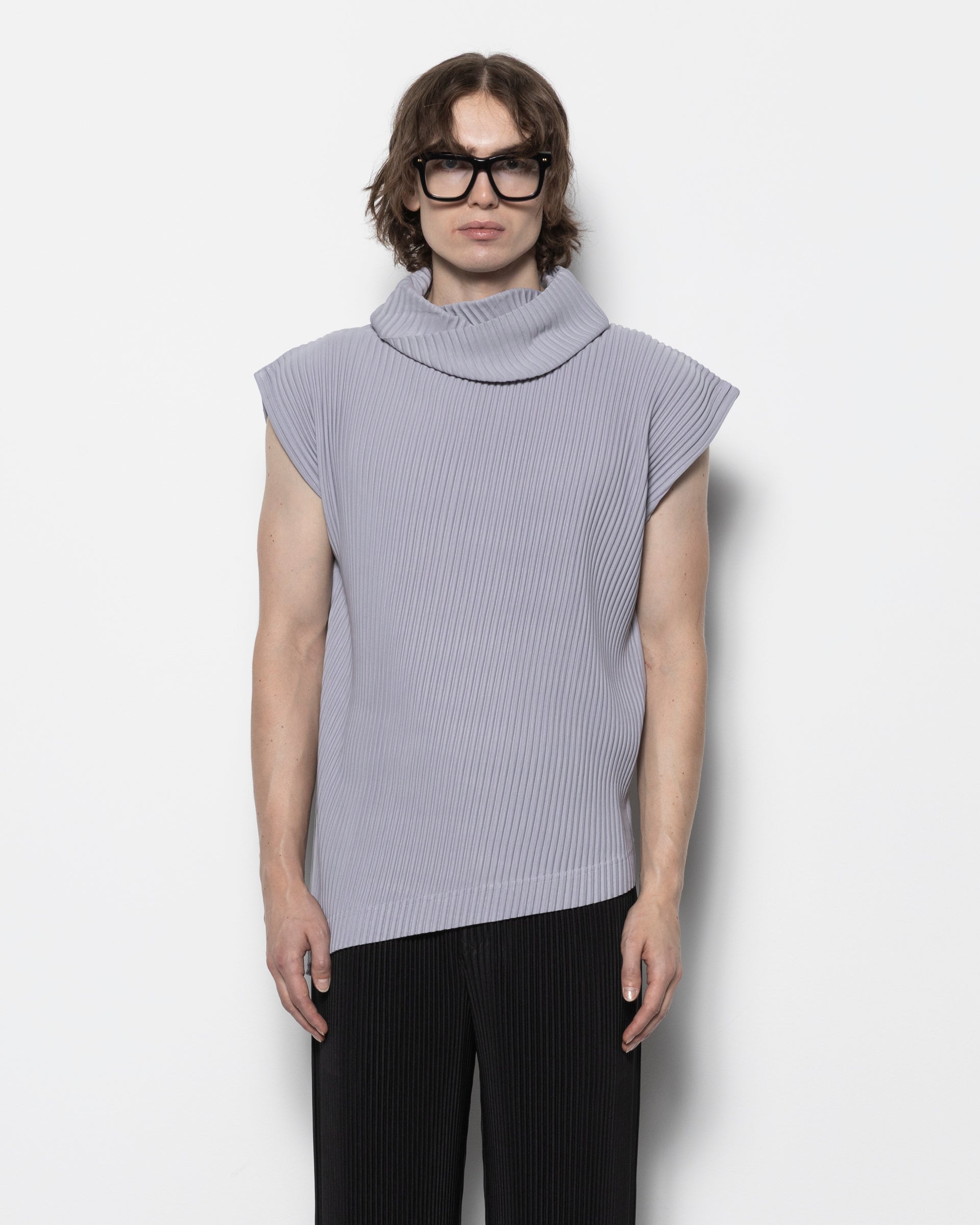 Homme Plissé Issey Miyake Angular Stone Top in Pebble Purple | Roden