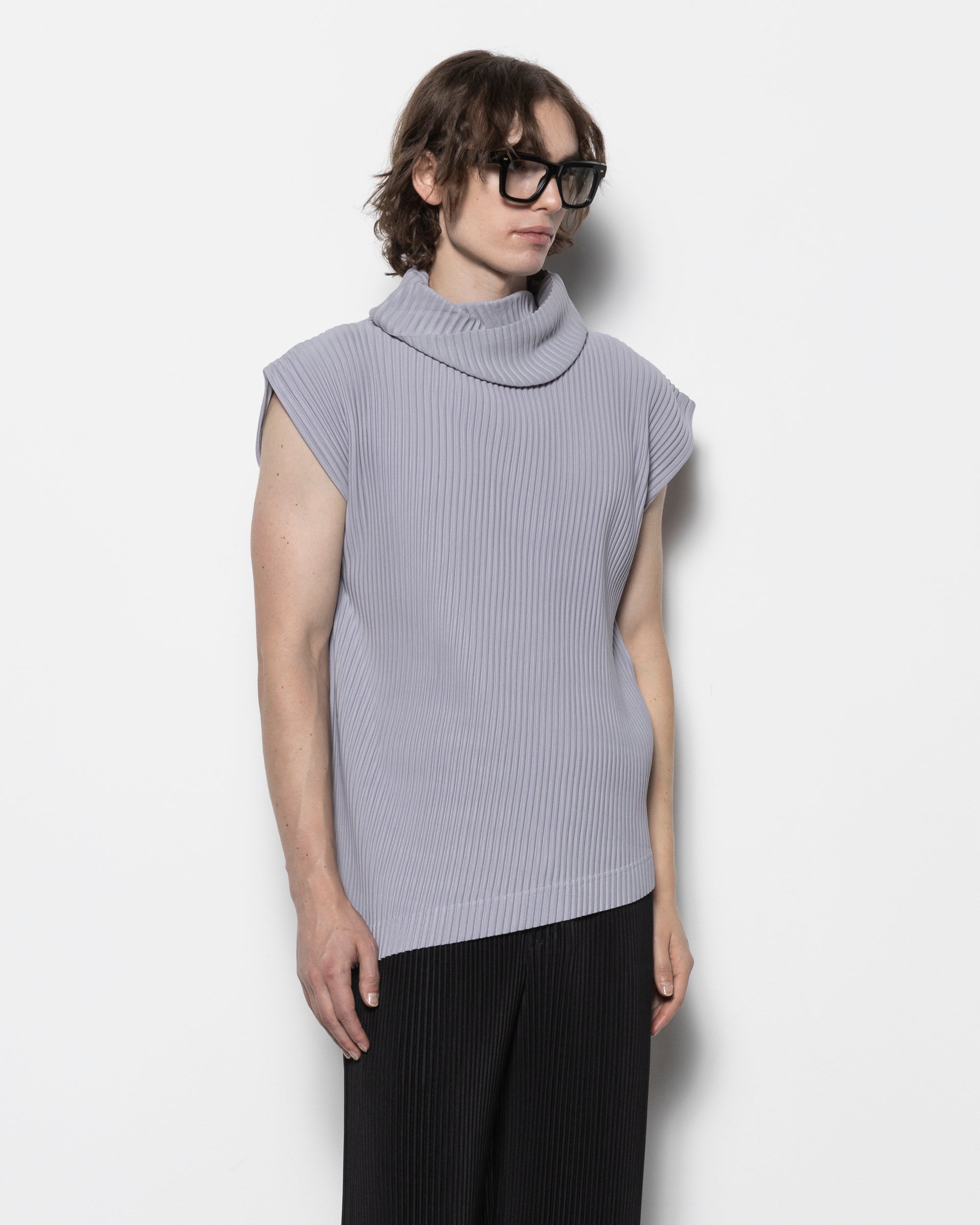 Angular Stone Top in Pebble Purple