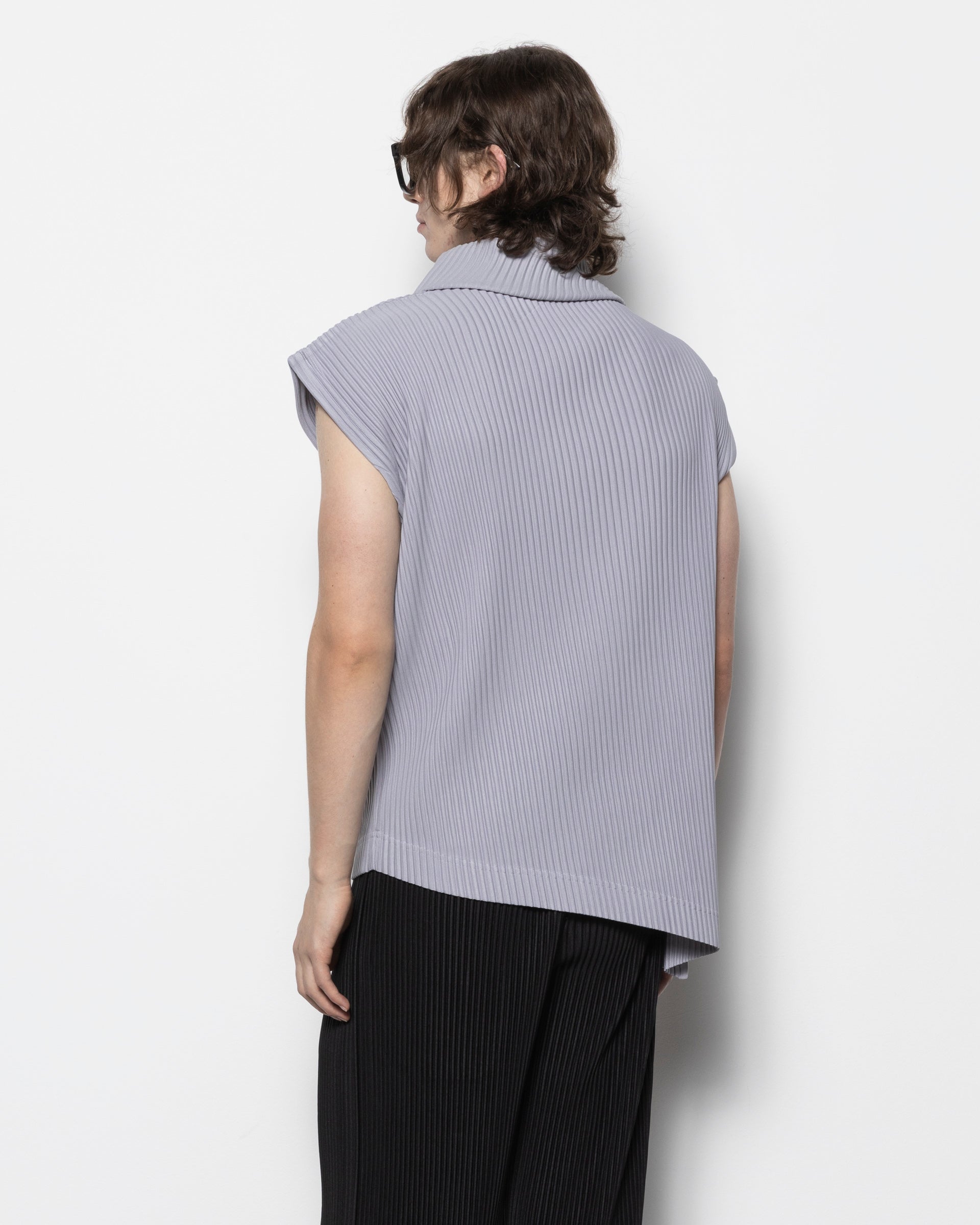 Homme Plissé Issey Miyake Angular Stone Top in Pebble Purple | Roden