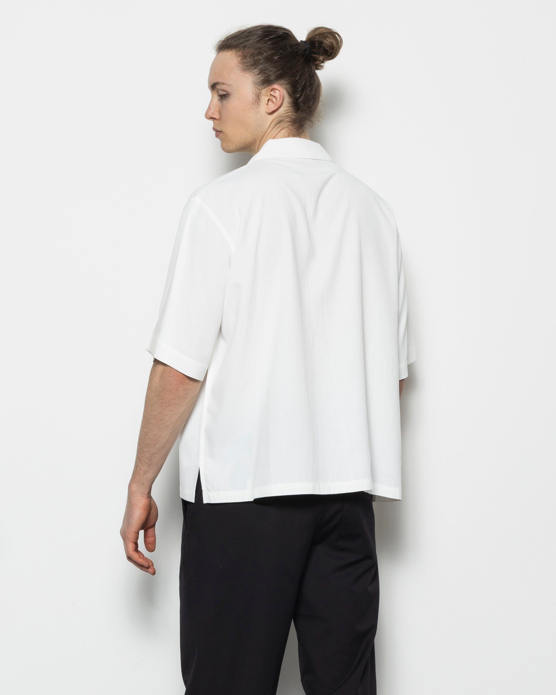 Embroidery Press S/S Shirt in White