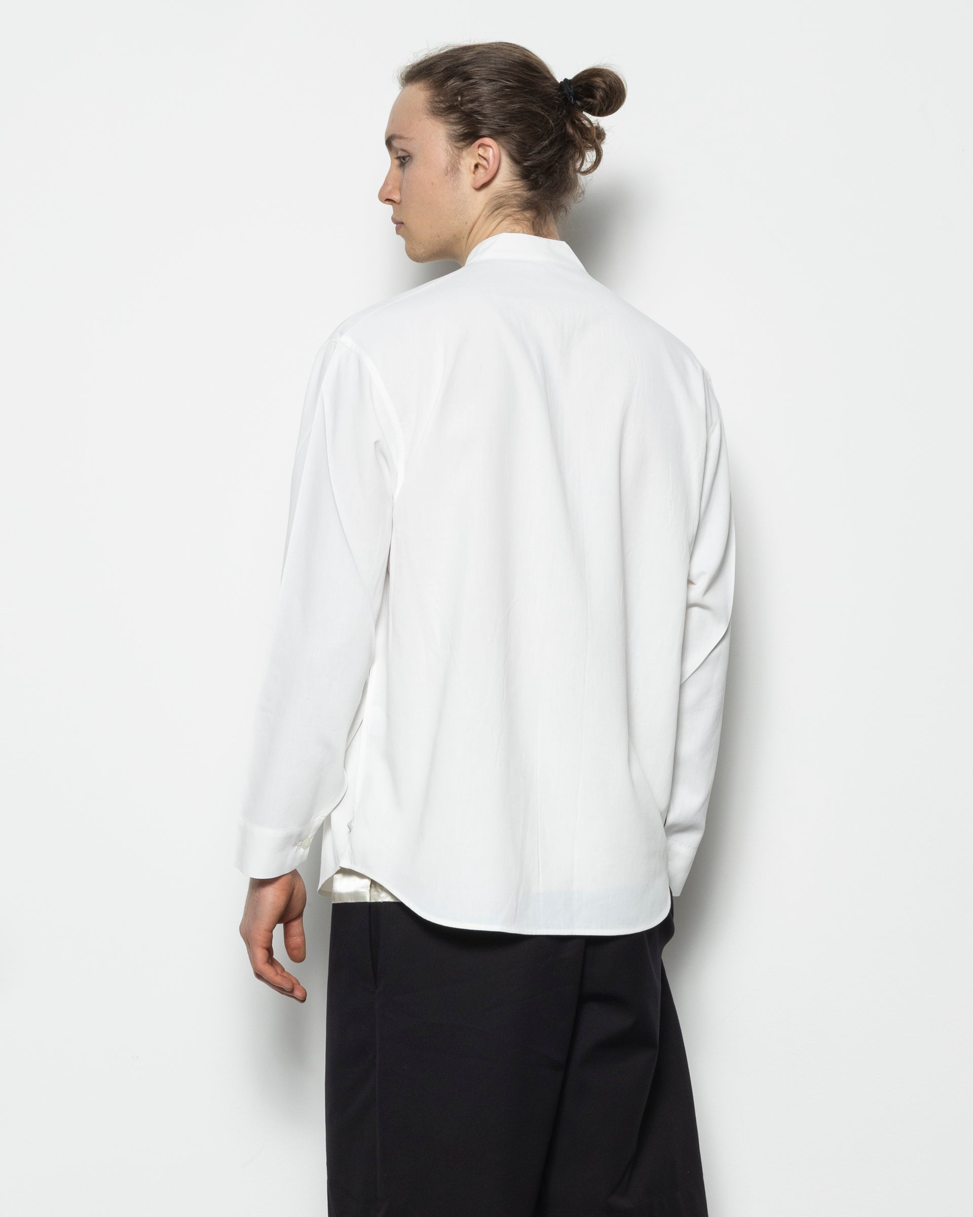 Embroidery Press Shirt in White