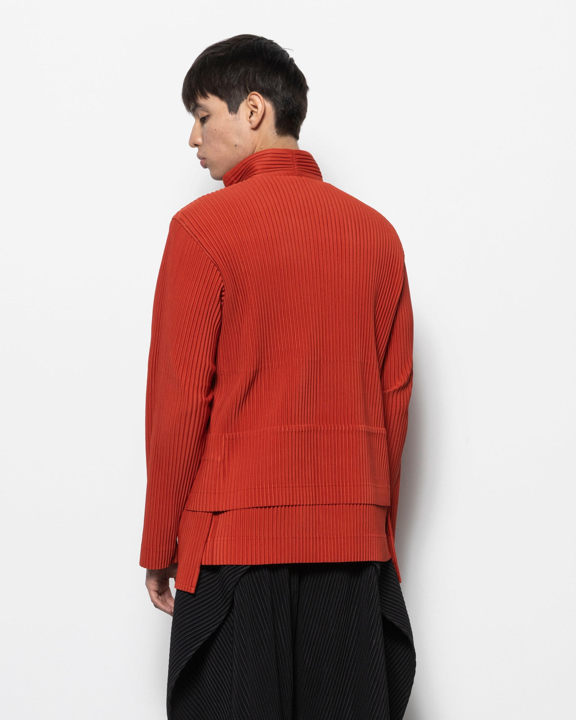 Multi-Pocket Jacket in Jasper Red