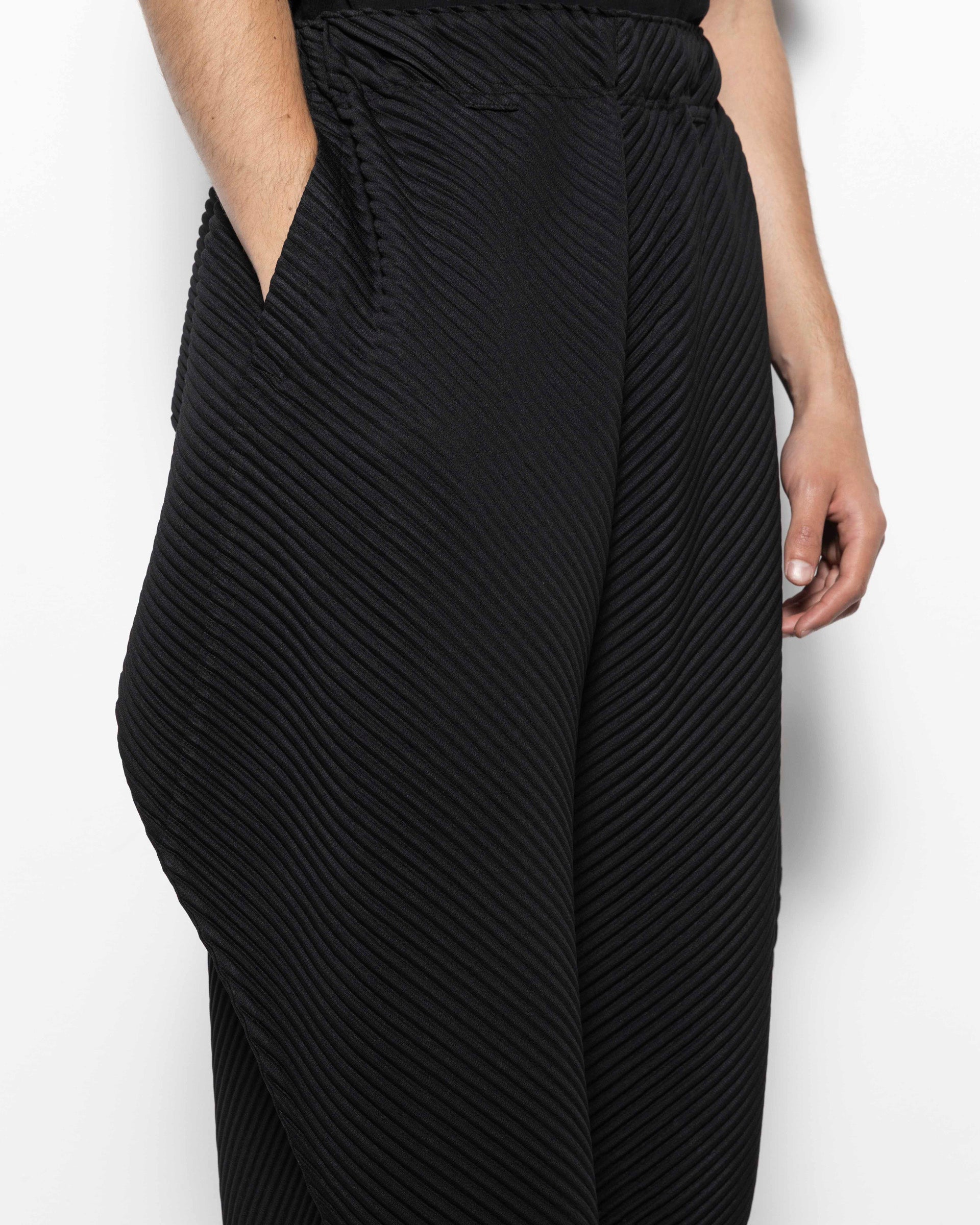 Homme Plissé Issey Miyake Pleated Bottoms 1 in Black | Roden Gray