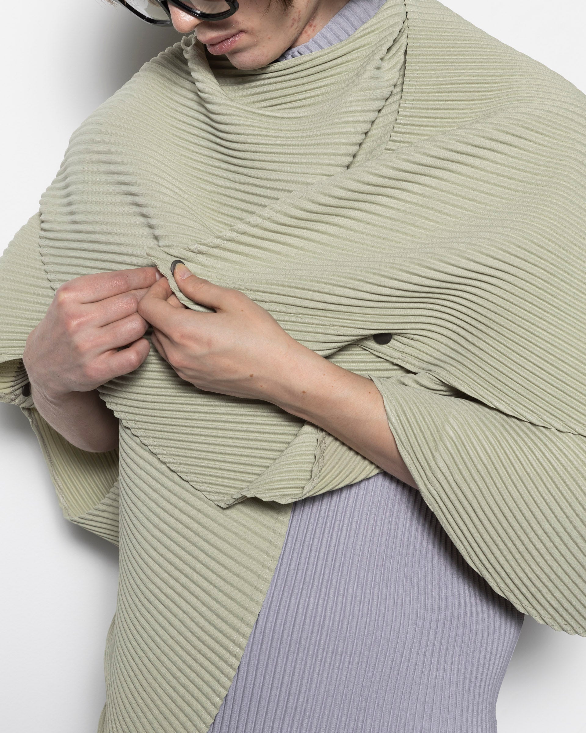 Stone Cloud Vest in Wavellite Green
