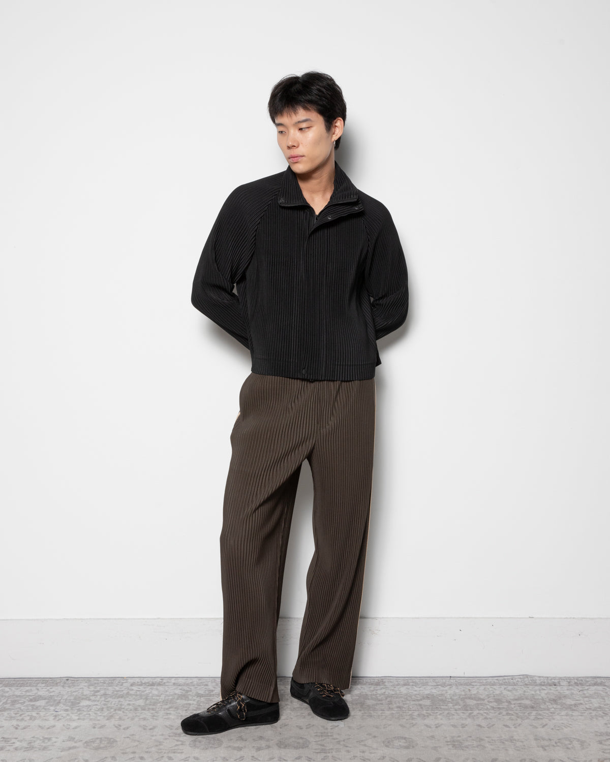 Tailored Pleats 1 Jacket in Black