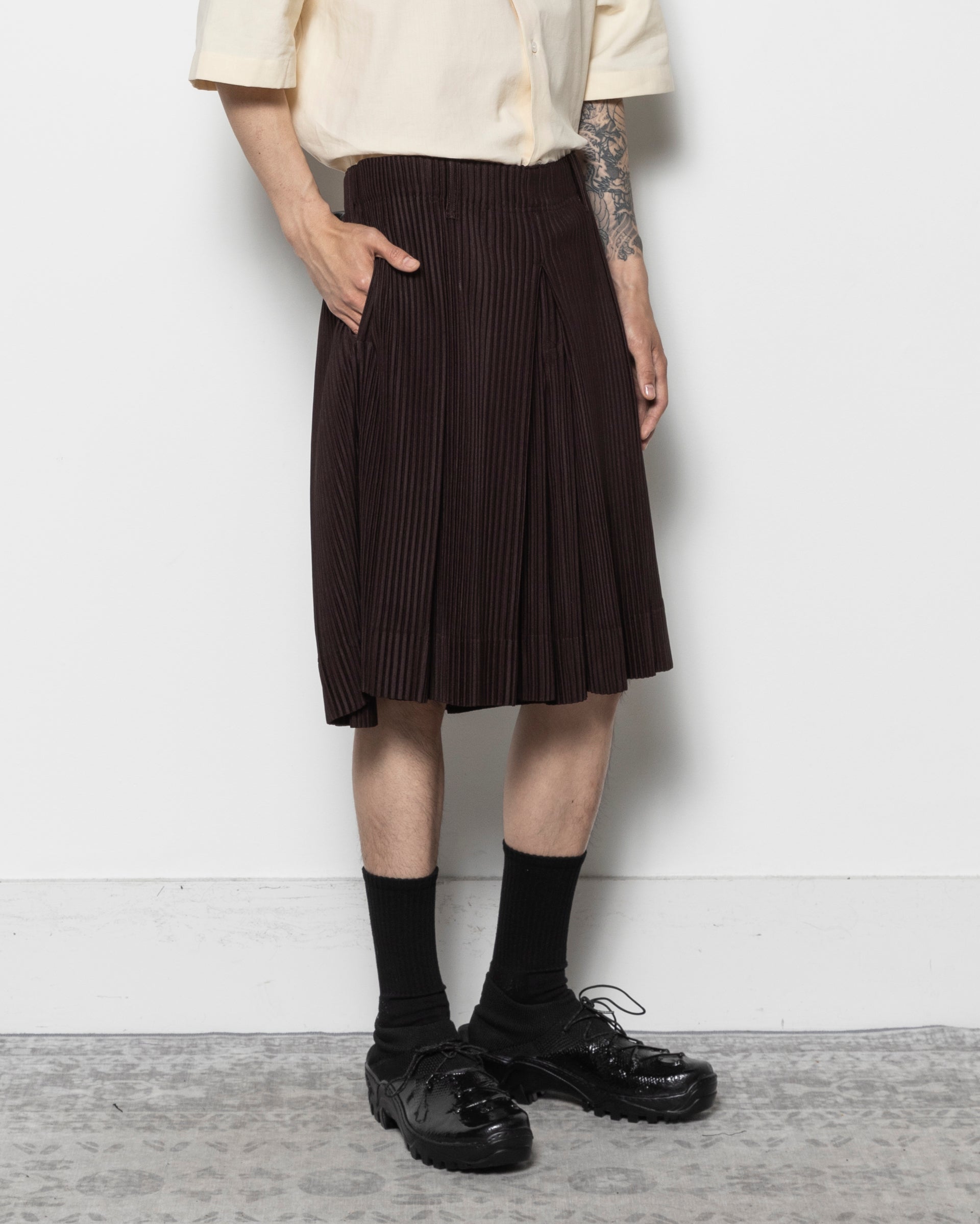 Tailored Pleats 2 in Egg Plant