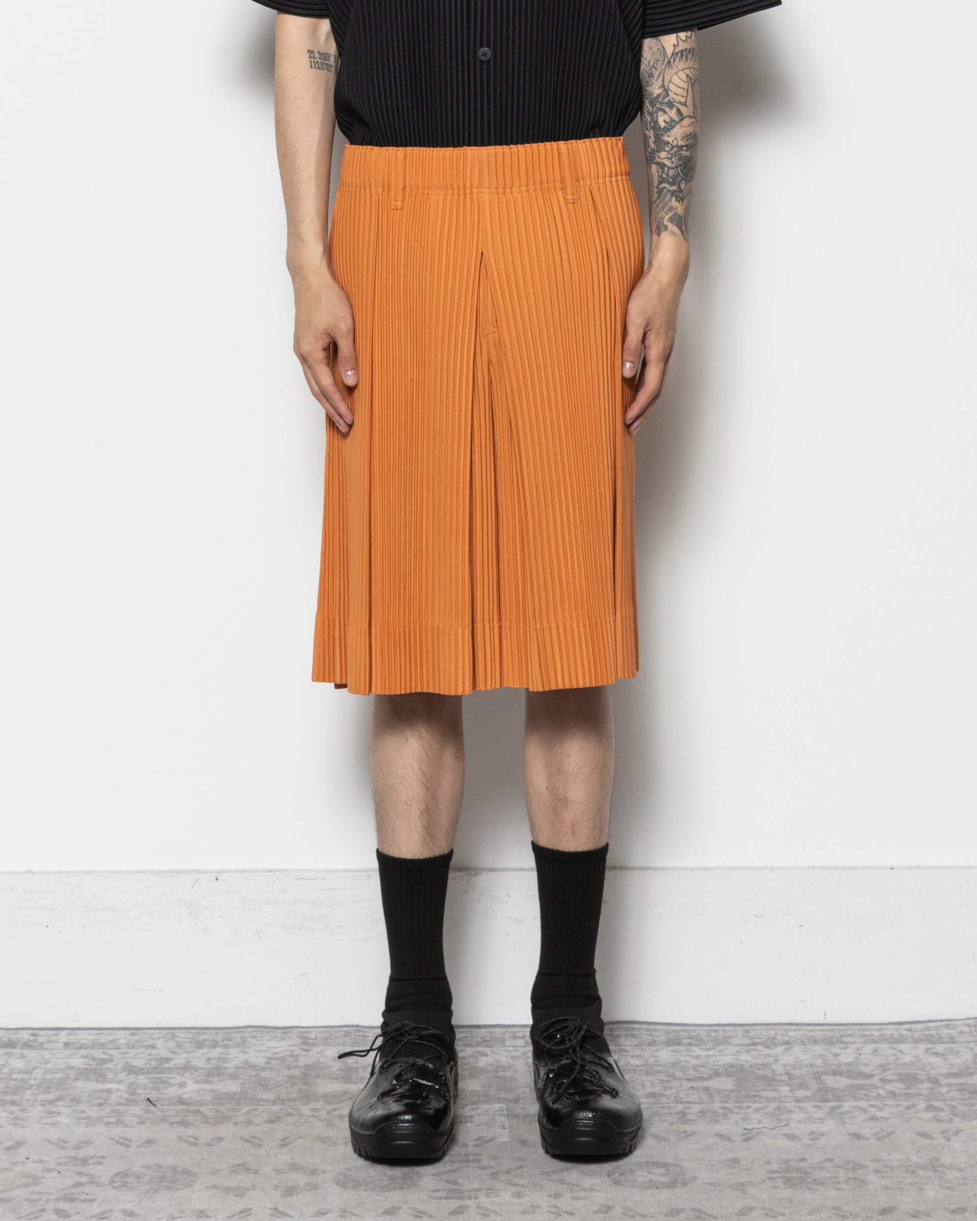 Tailored Pleats 2 in Manarola Brick Brown