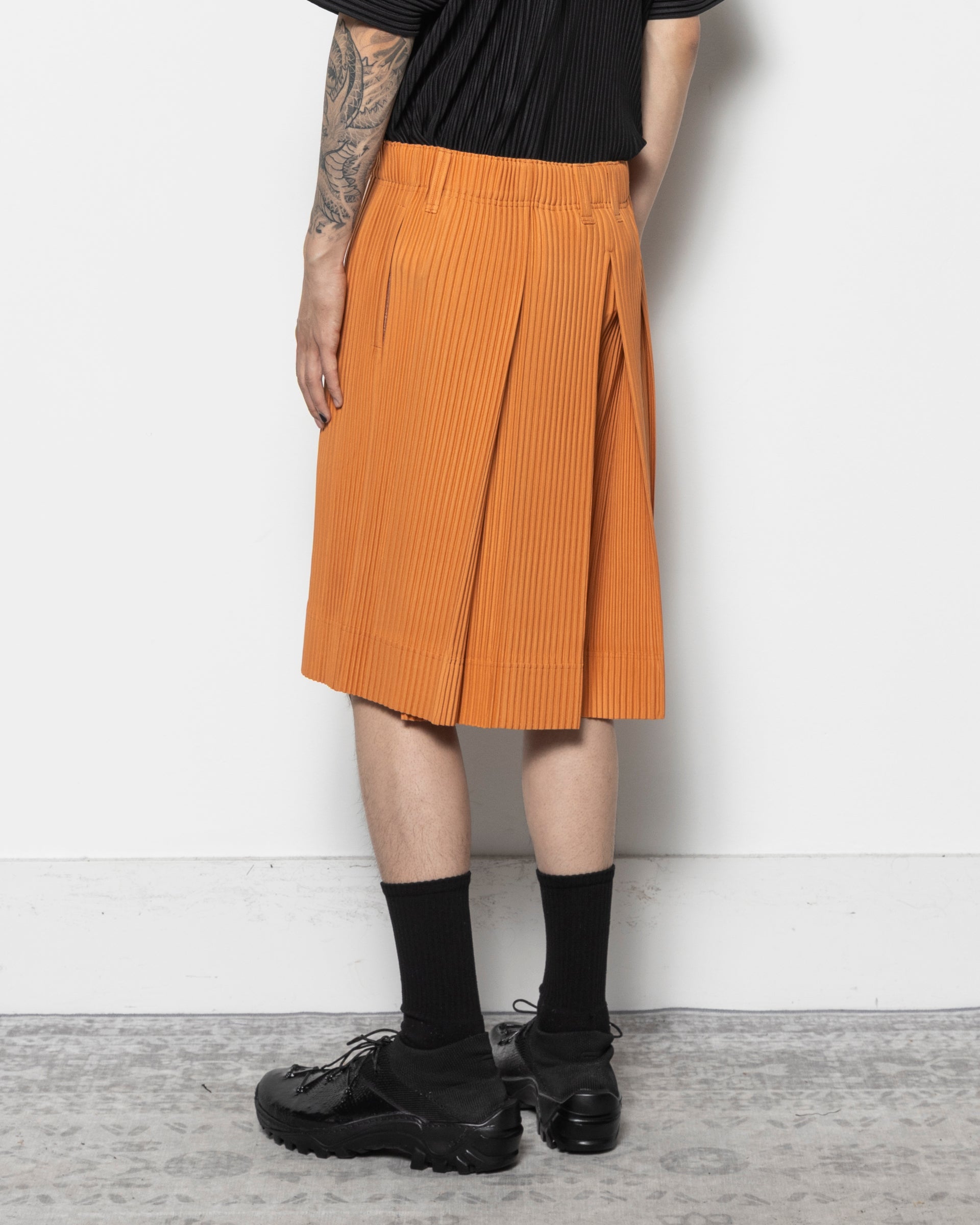 Tailored Pleats 2 in Manarola Brick Brown