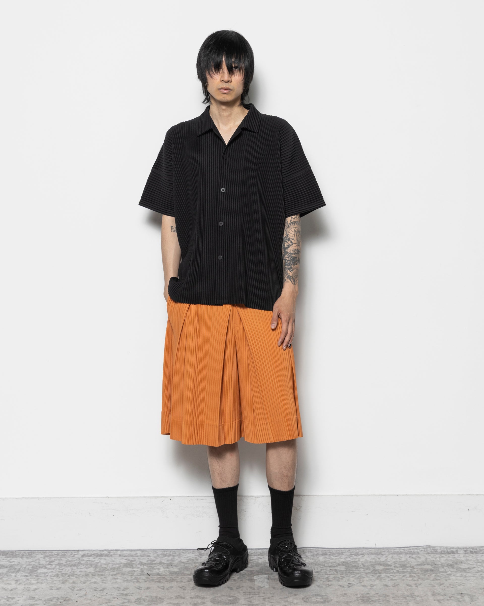 Tailored Pleats 2 in Manarola Brick Brown