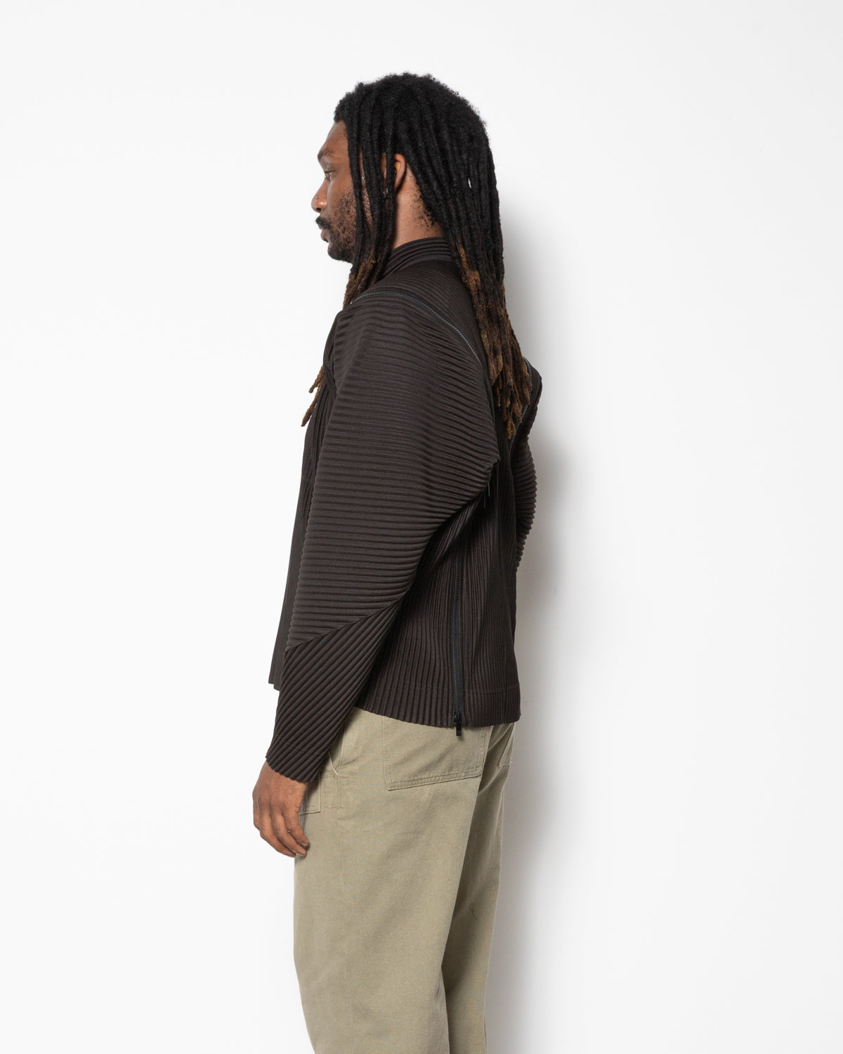 Multi-Fastened Jacket in Scorch Brown