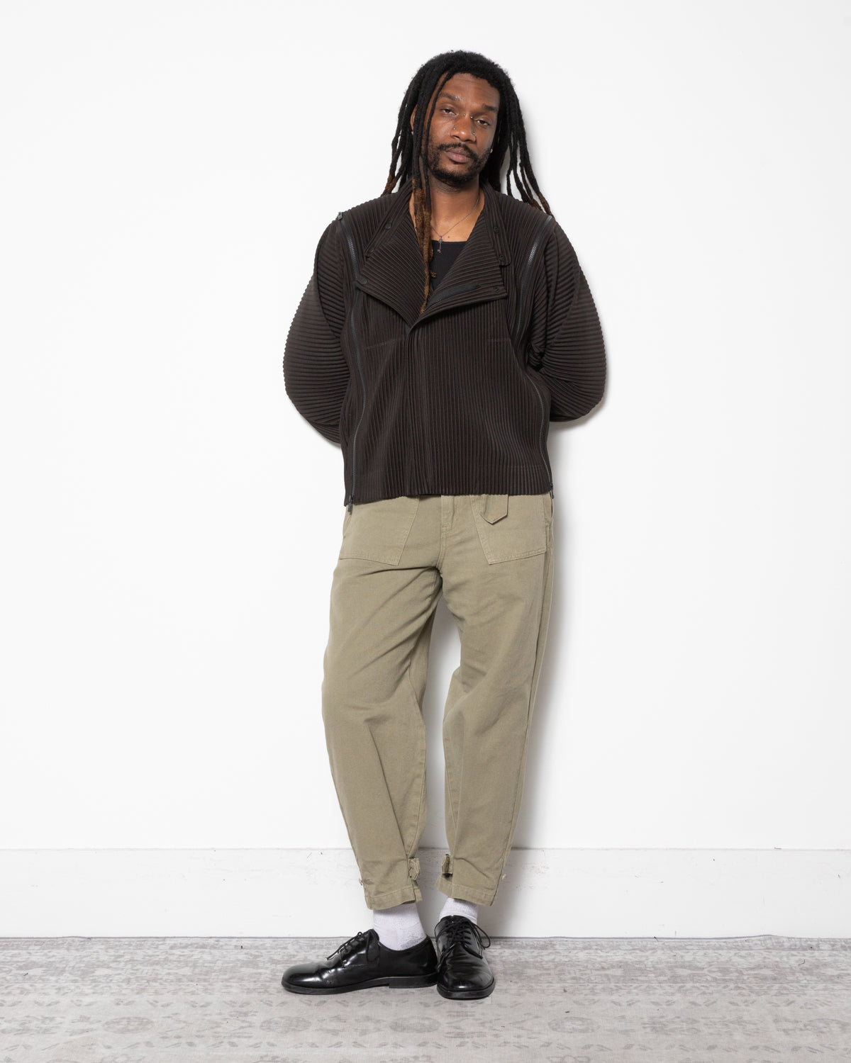 Multi-Fastened Jacket in Scorch Brown