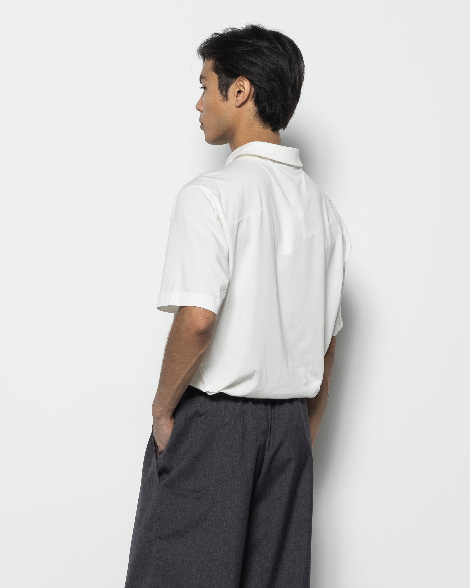 Hypegolf PAF Half-zip Polo T-shirt in White | RODEN GRAY