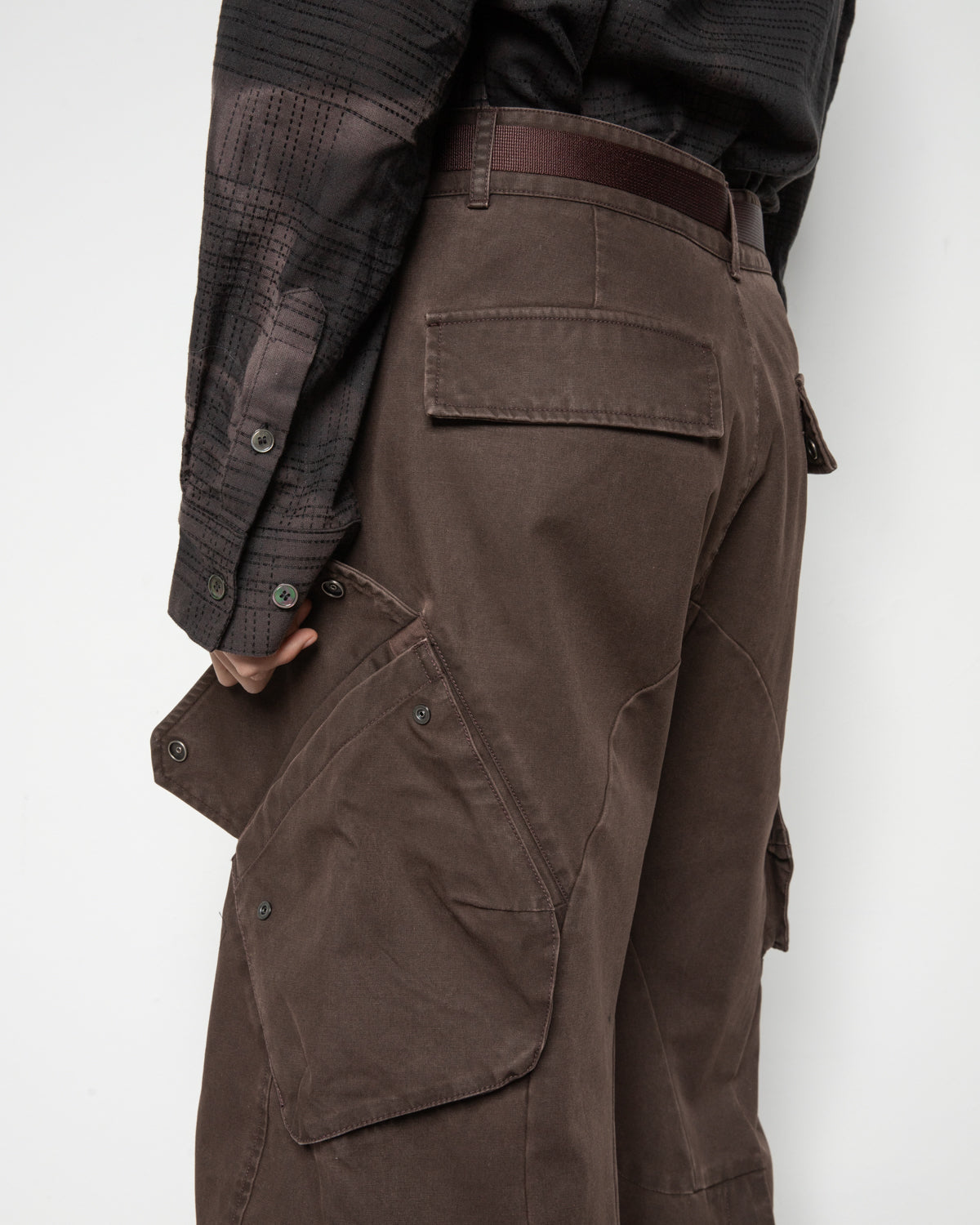 Multi-Pocket Trousers In Brown