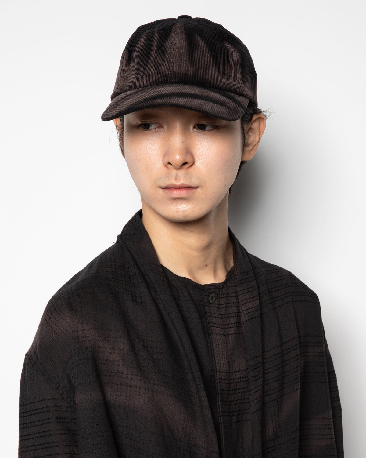 Sun-Bleached Ball Cap In Black