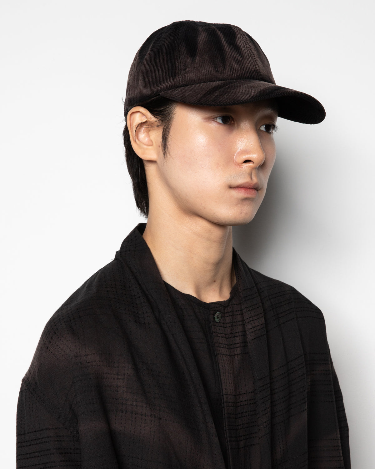 Sun-Bleached Ball Cap In Black