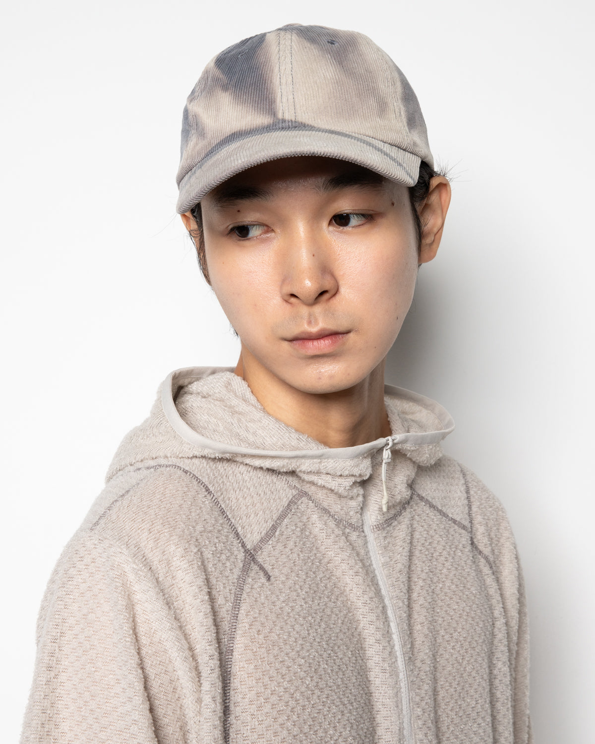 Sun-Bleached Ball Cap In Grey
