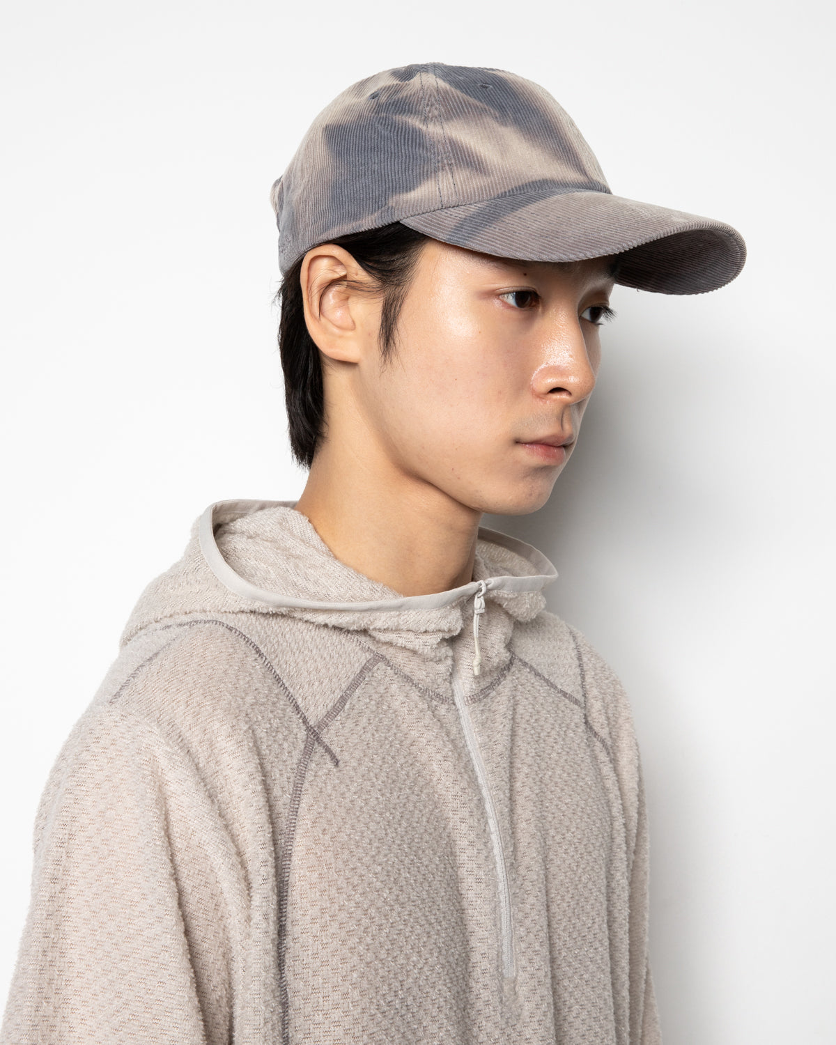 Sun-Bleached Ball Cap In Grey
