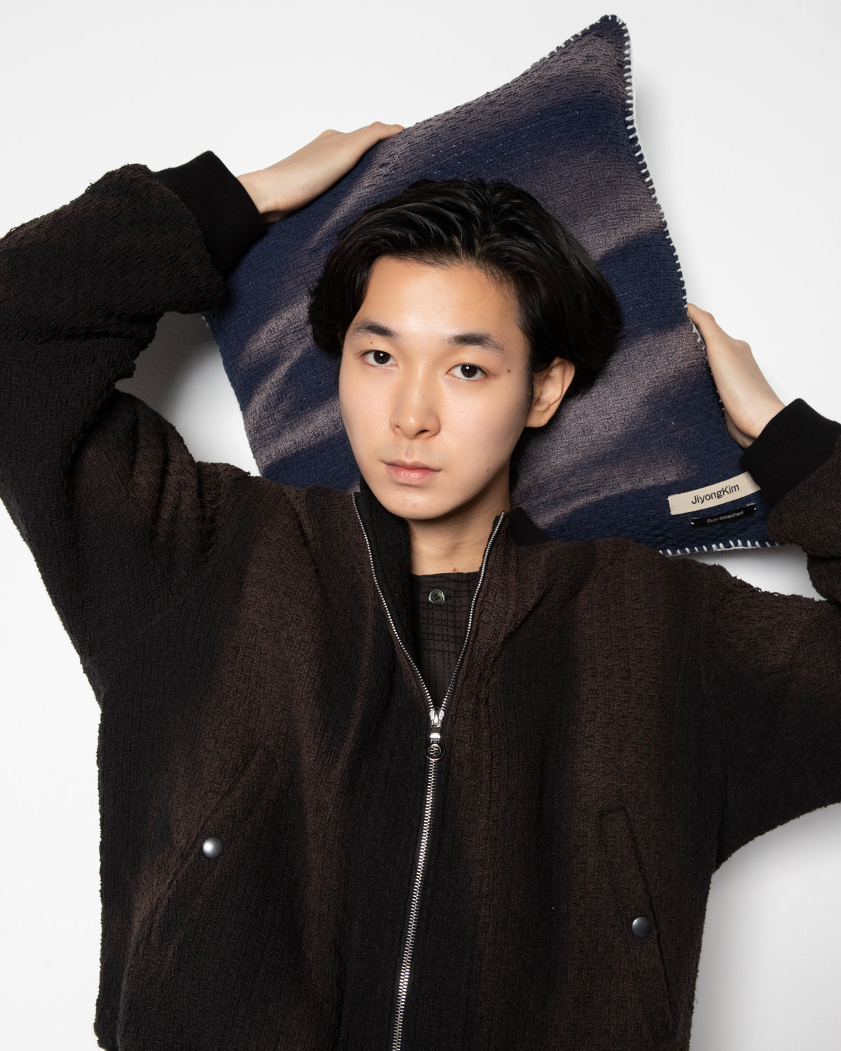 Sun-Bleached Big Cushion In Navy