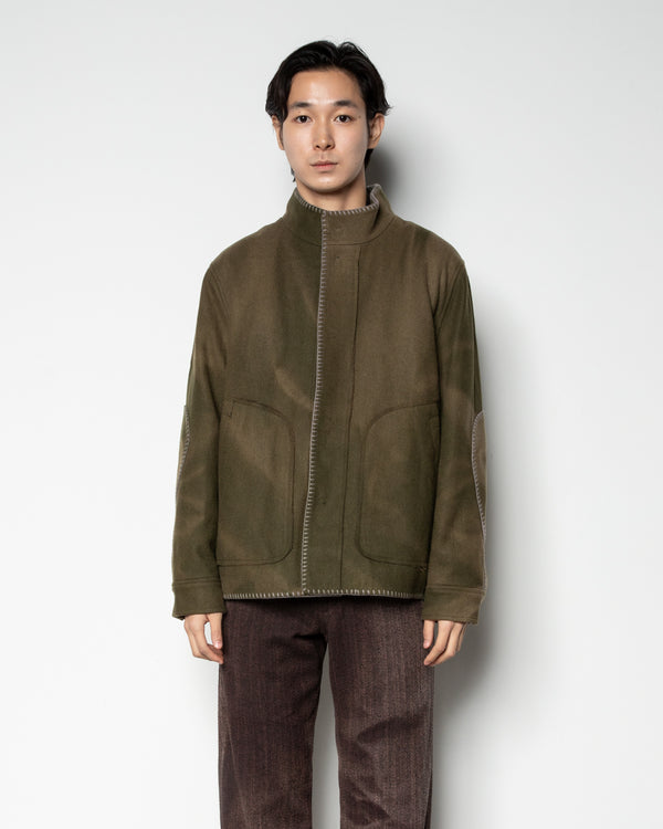 Sun-Bleached Blanket Jacket In Green