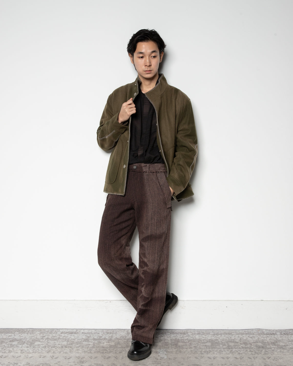 Sun-Bleached Blanket Jacket In Green