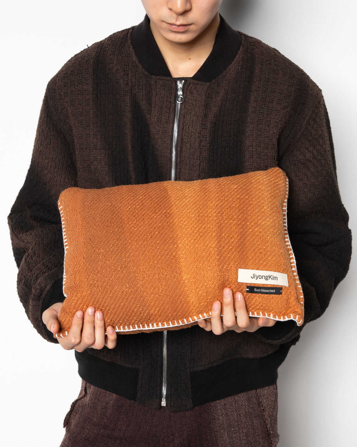 Sun-Bleached Cushion In Orange
