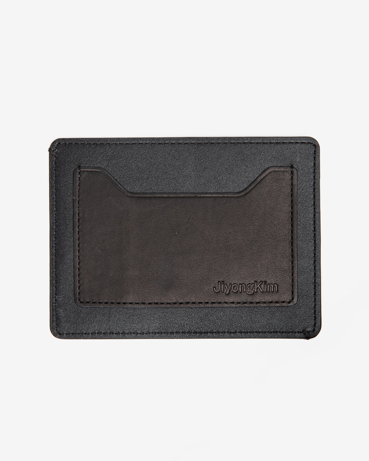 Sun-Bleached Leather Wallet In Navy