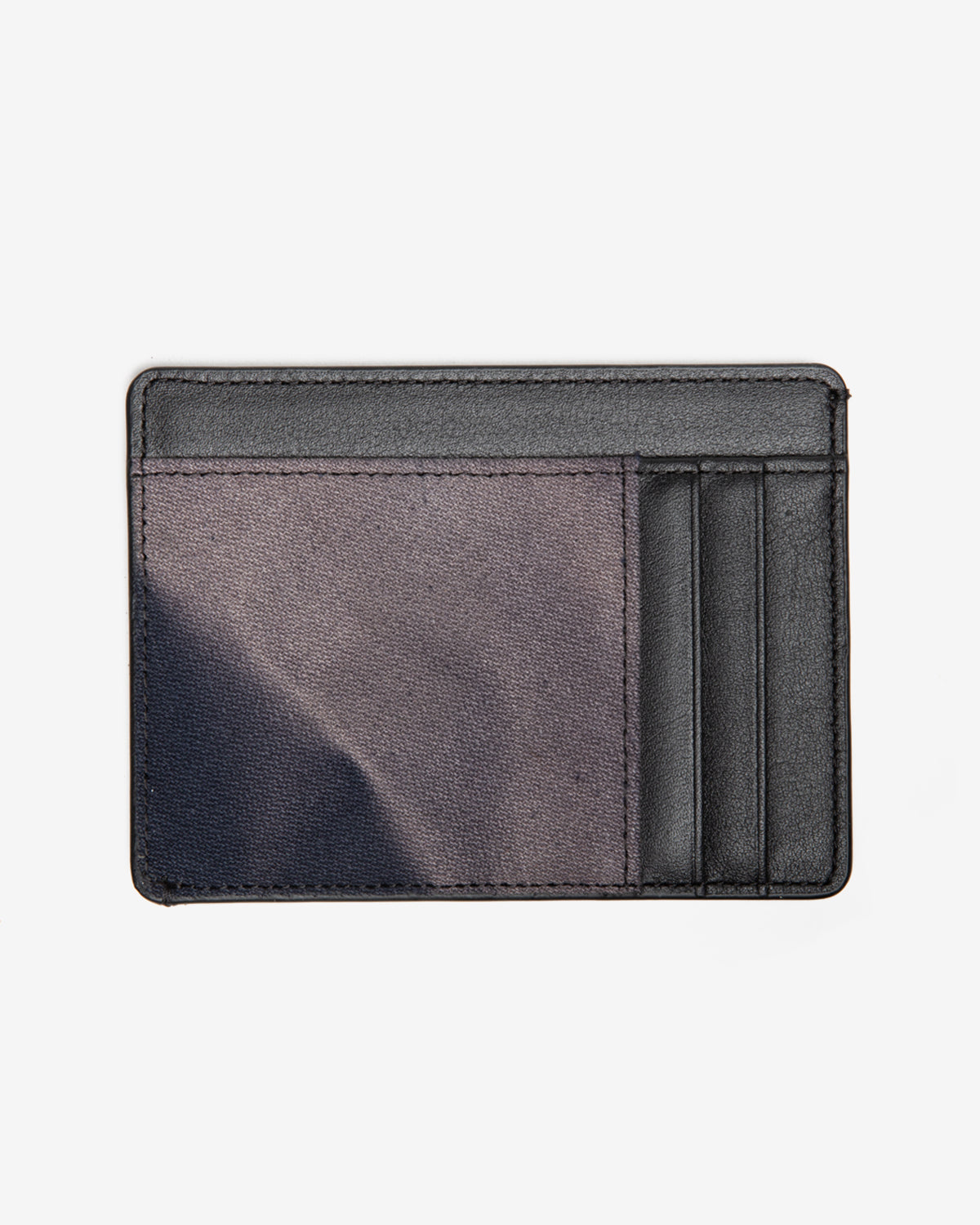 Sun-Bleached Leather Wallet In Navy