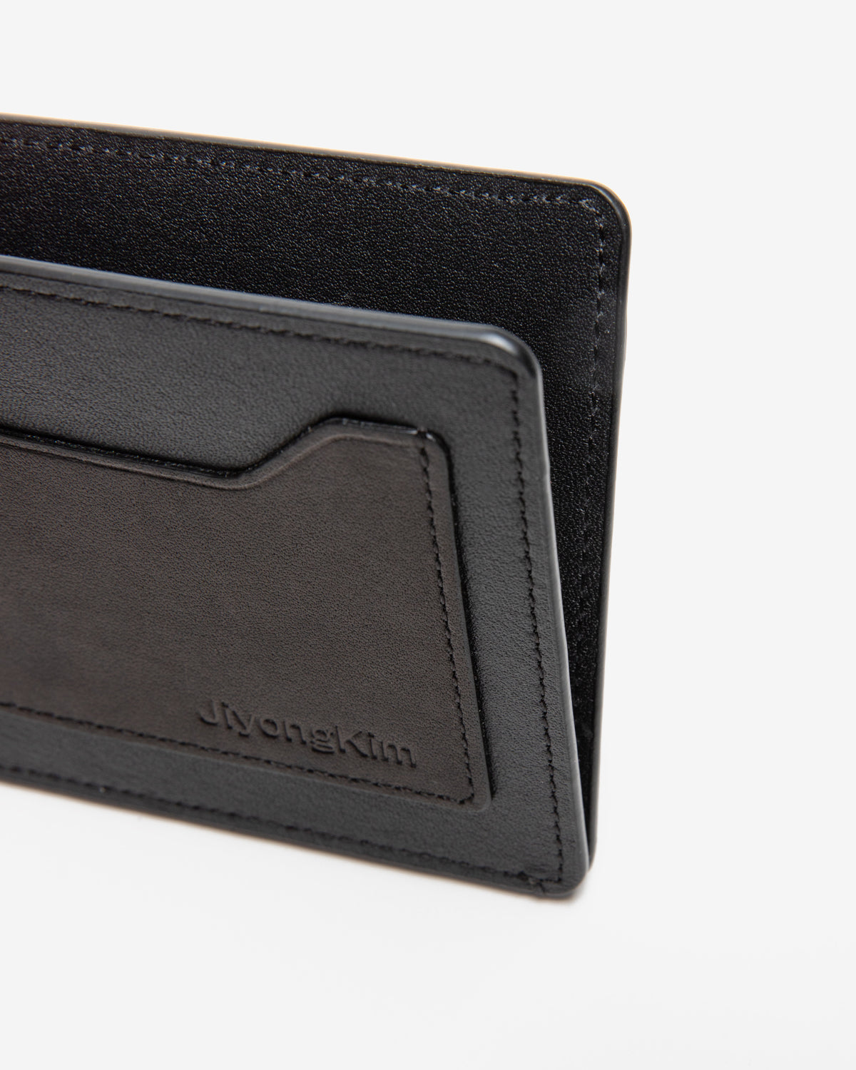 Sun-Bleached Leather Wallet In Navy