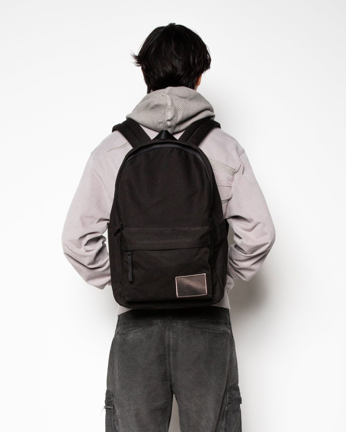 Sun-Bleached Multi-Pocket Backpack In Black