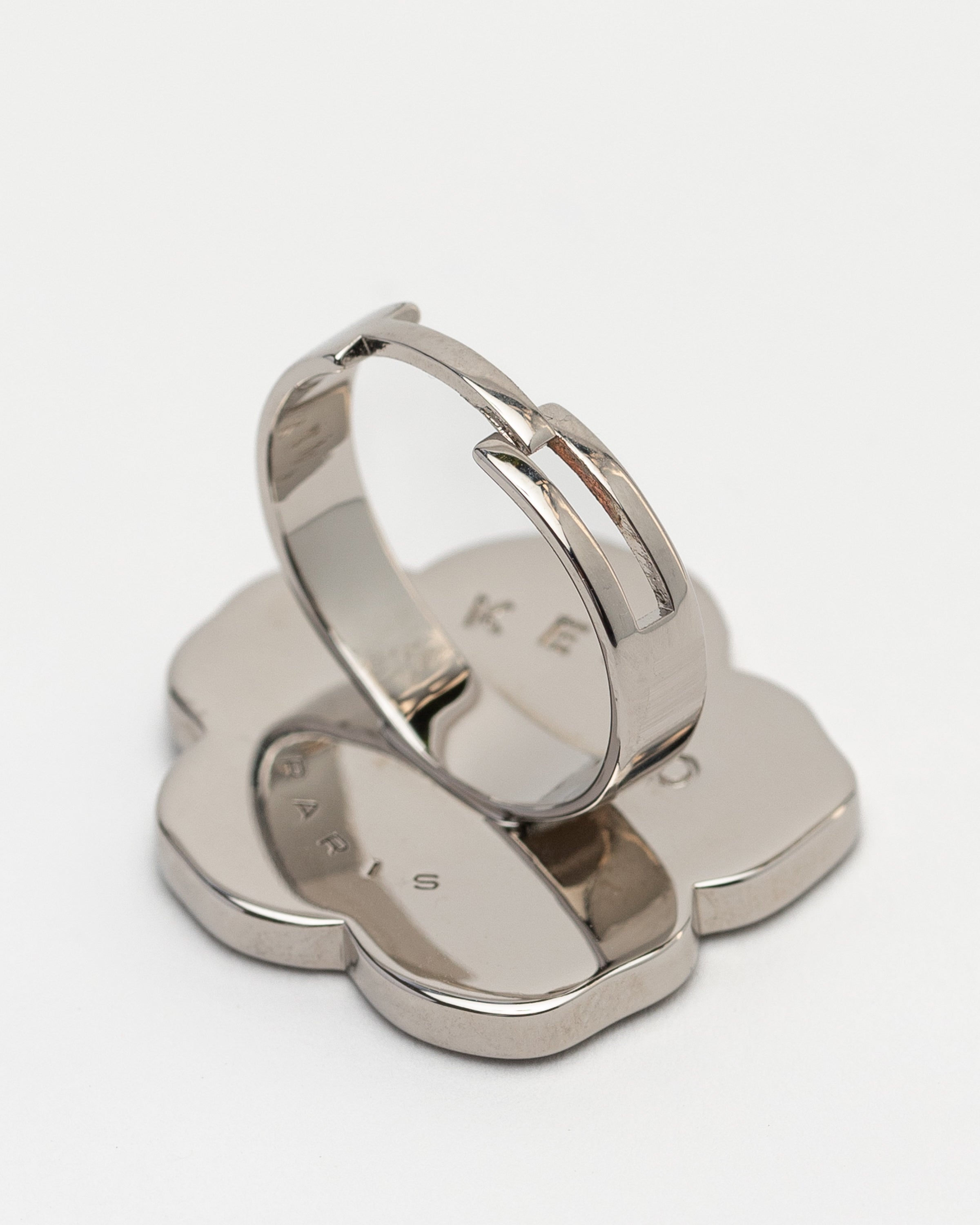 Boke Flower Adjustable Ring in Brass