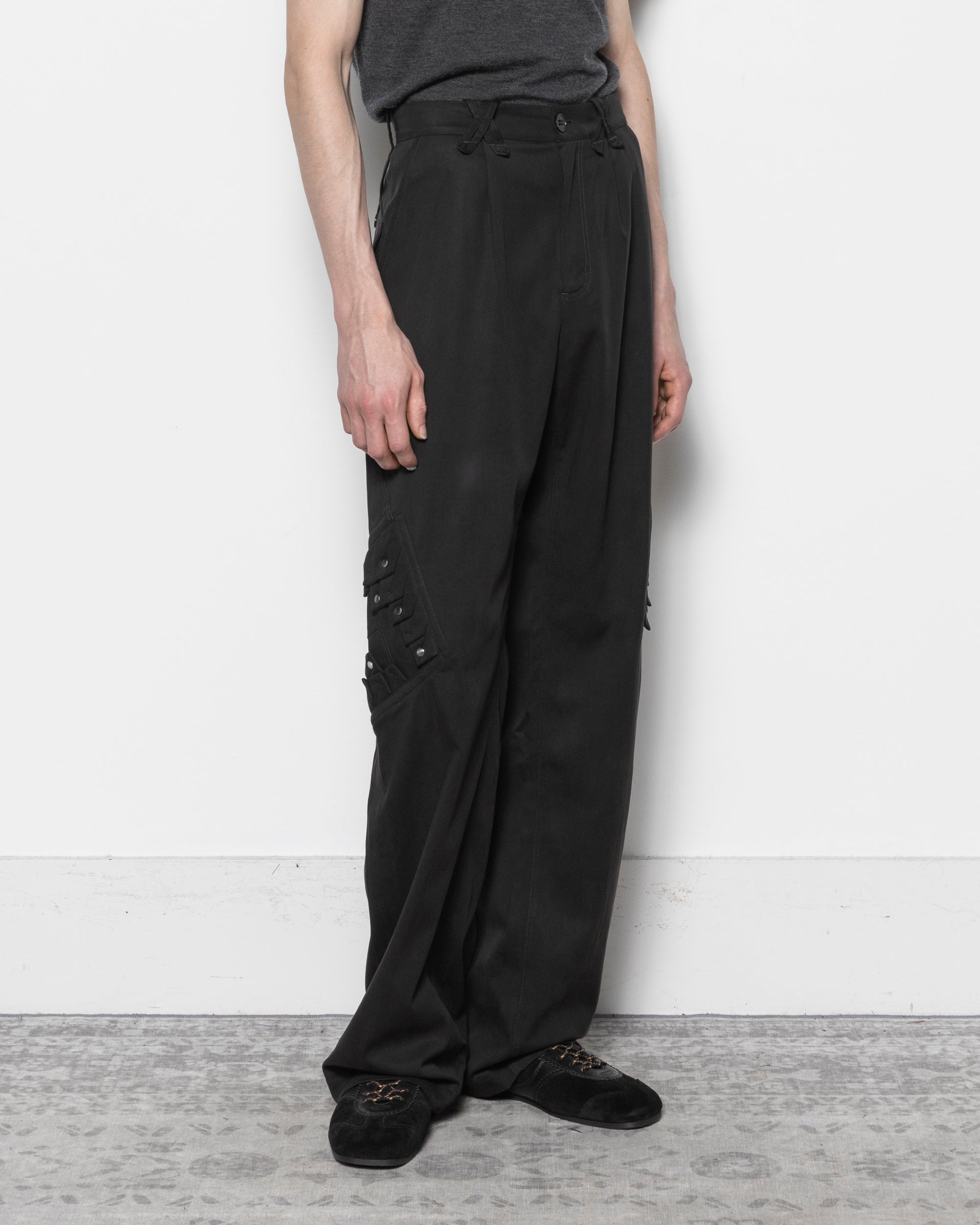 Estike Trouser in Jet Black
