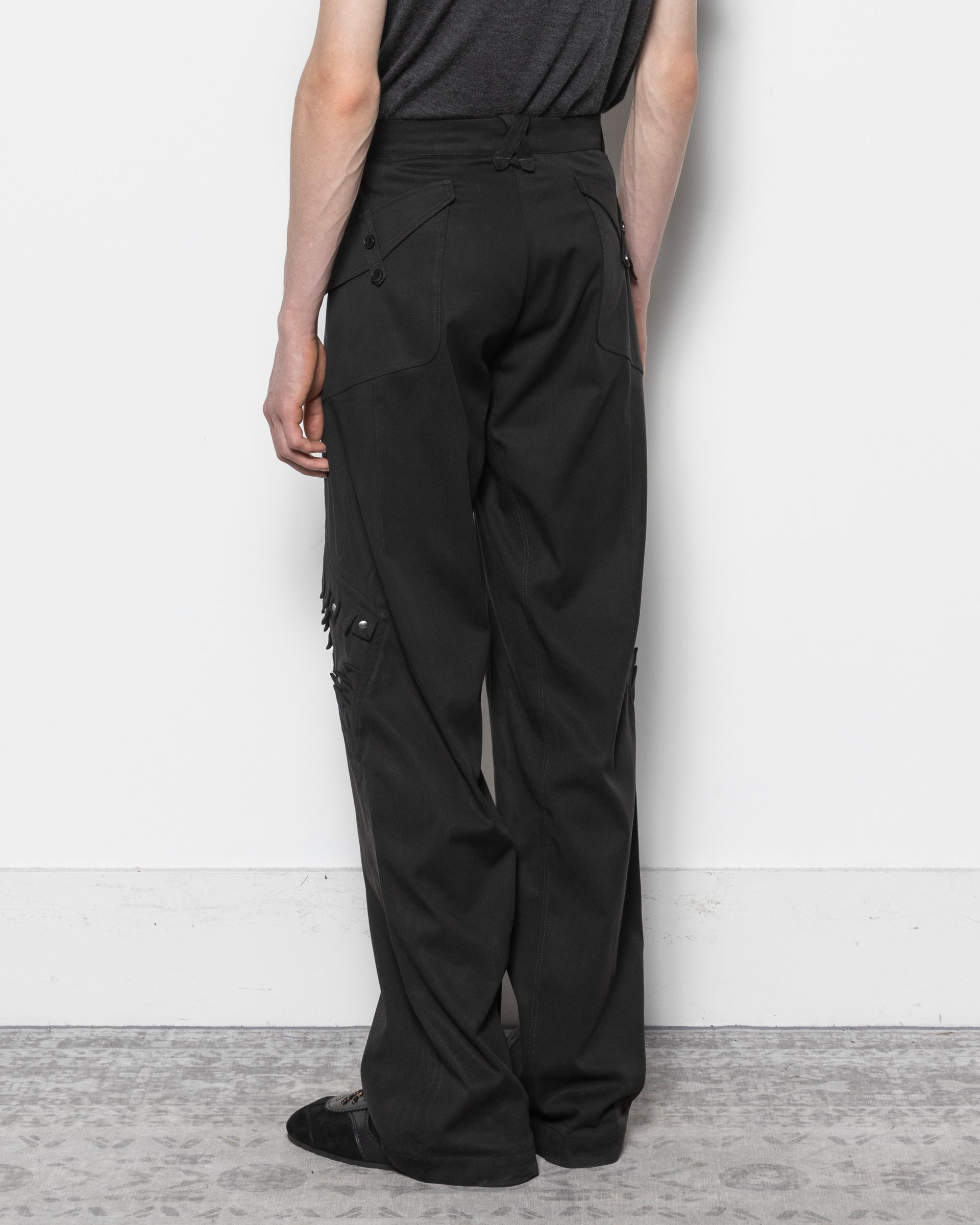 Kiko Kostadinov Kormos Estike Trouser in Jet Black | RODEN GRAY