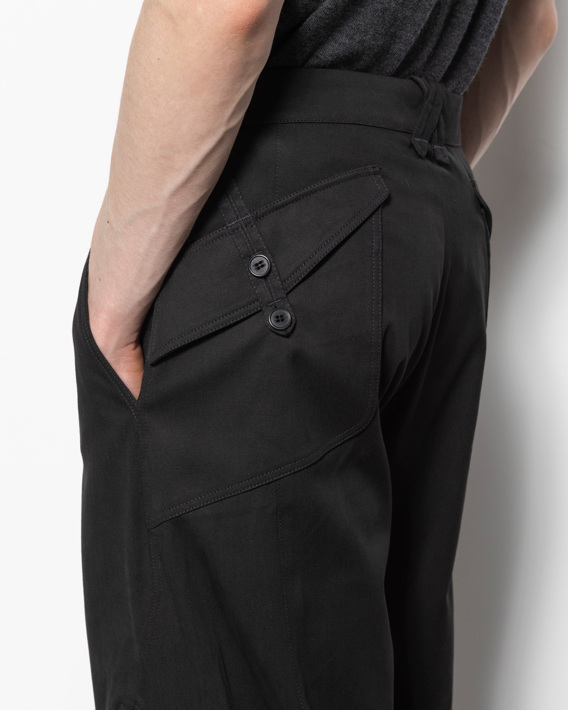 Estike Trouser in Jet Black