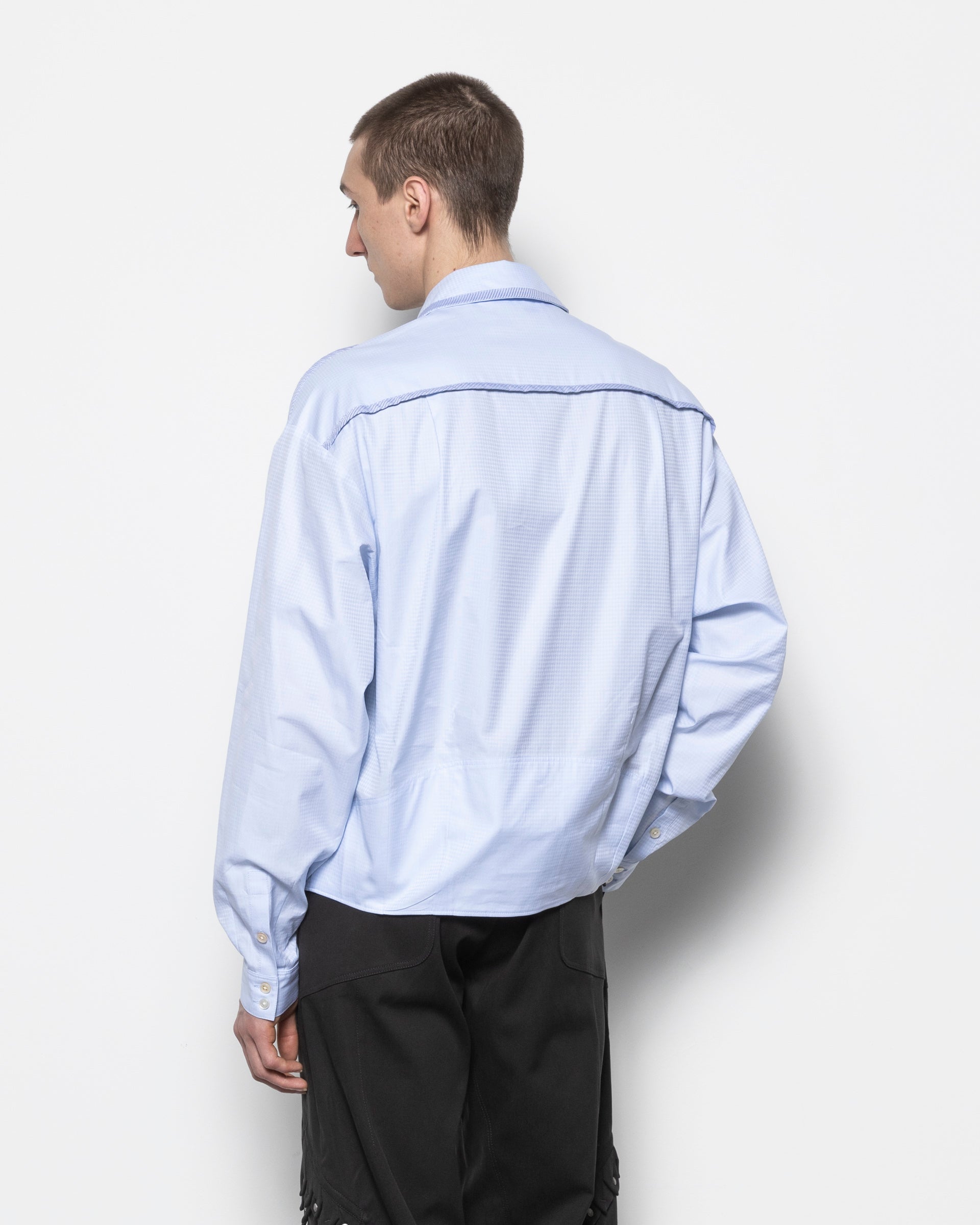 Kiko Kostadinov Murad Shirt in Sky Blue | RODEN GRAY
