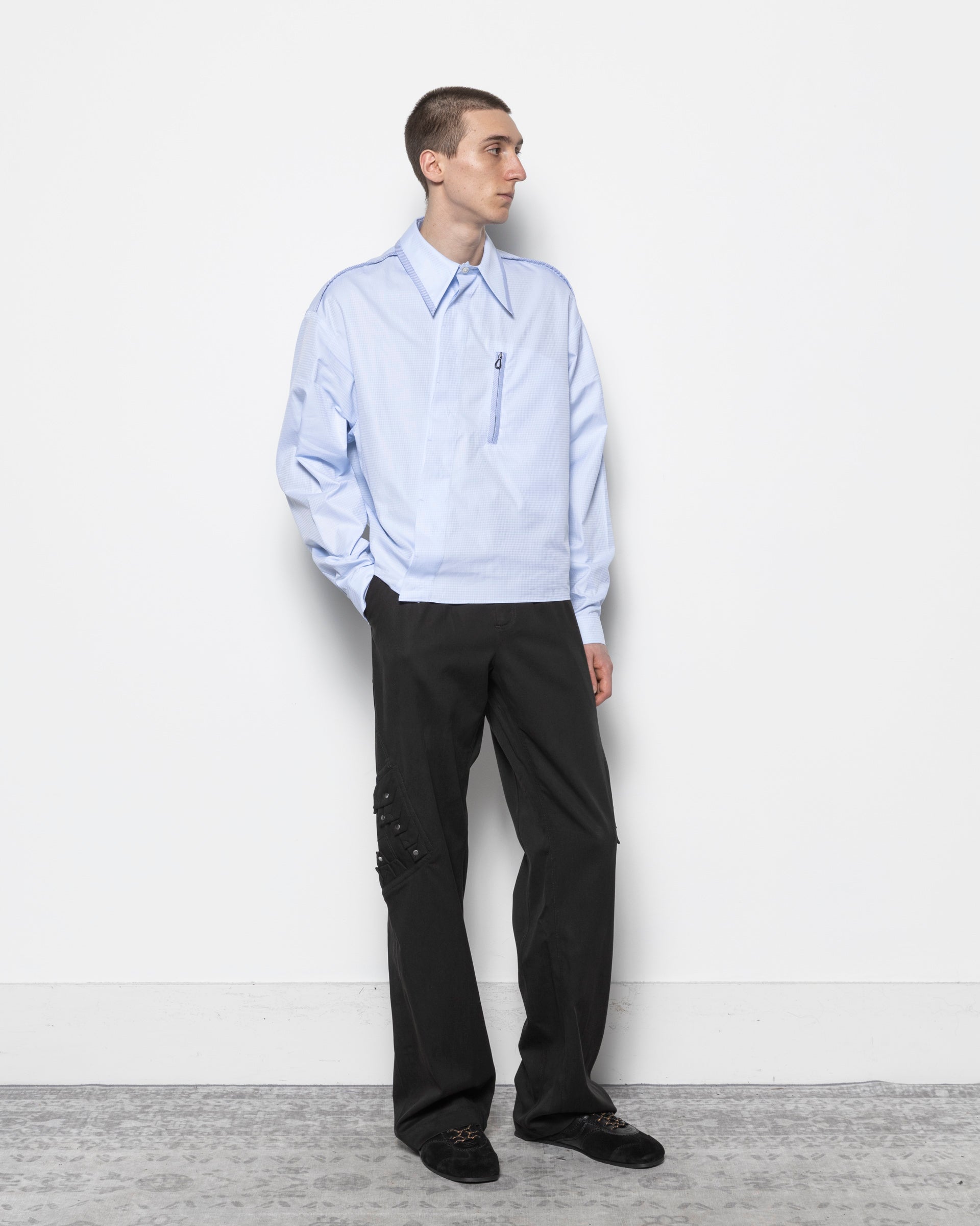 Kiko Kostadinov Murad Shirt in Sky Blue | RODEN GRAY