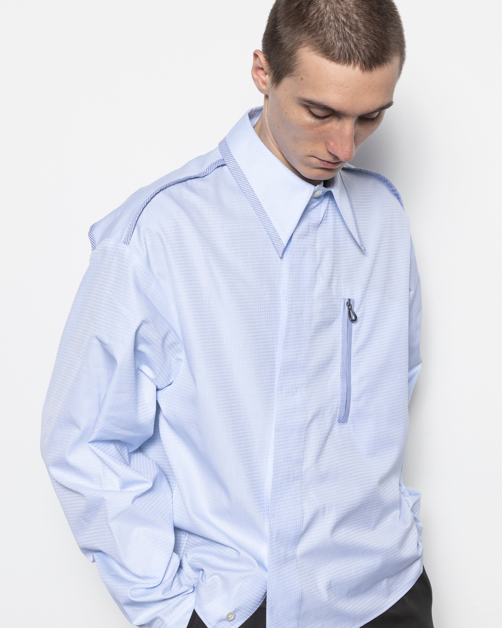 Kiko Kostadinov Murad Shirt in Sky Blue | RODEN GRAY