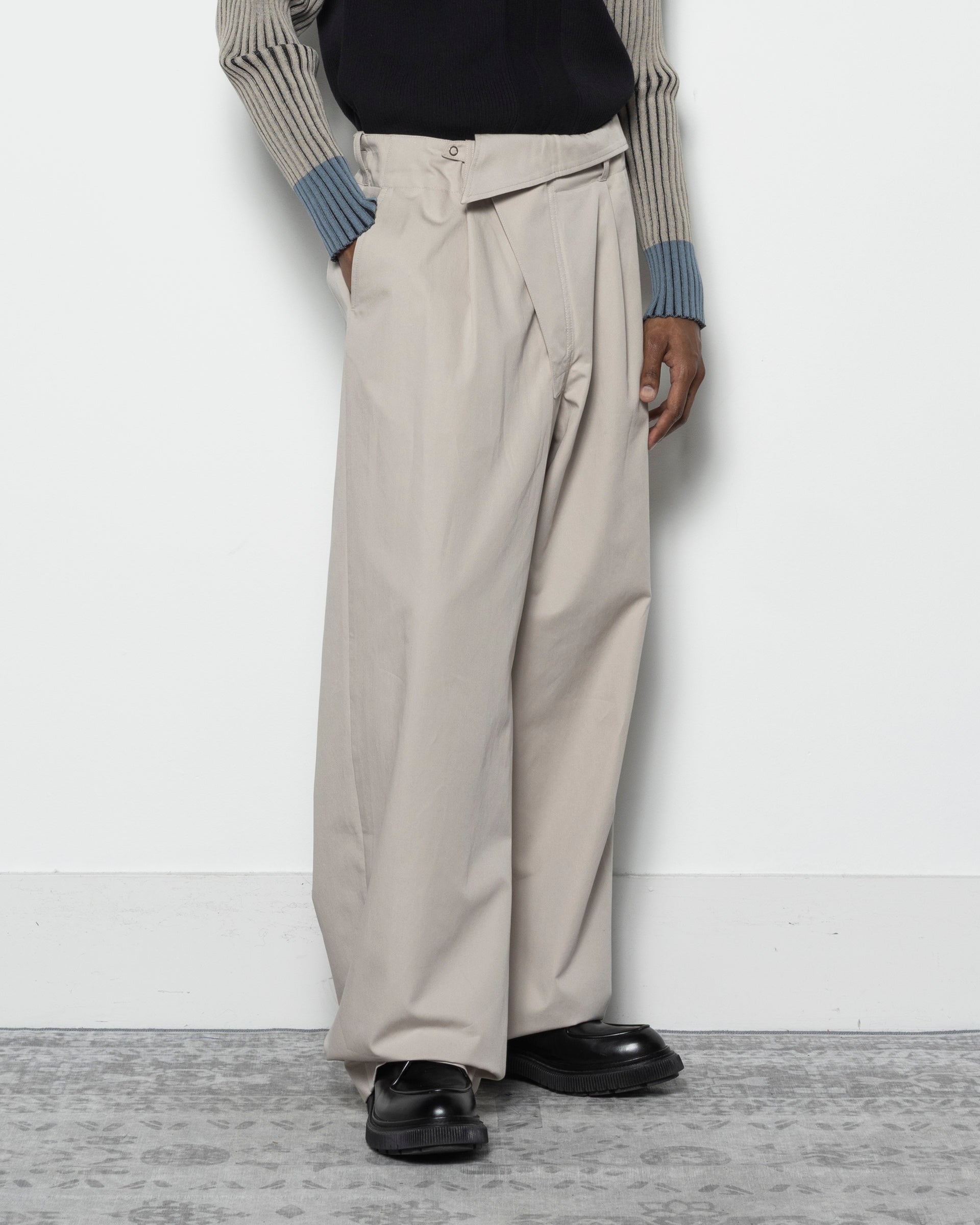 新品 kiko kostadinov Navin pants Kiko Kostadinov Navin Wide Trousers in Seedpearl | RODEN GRAY