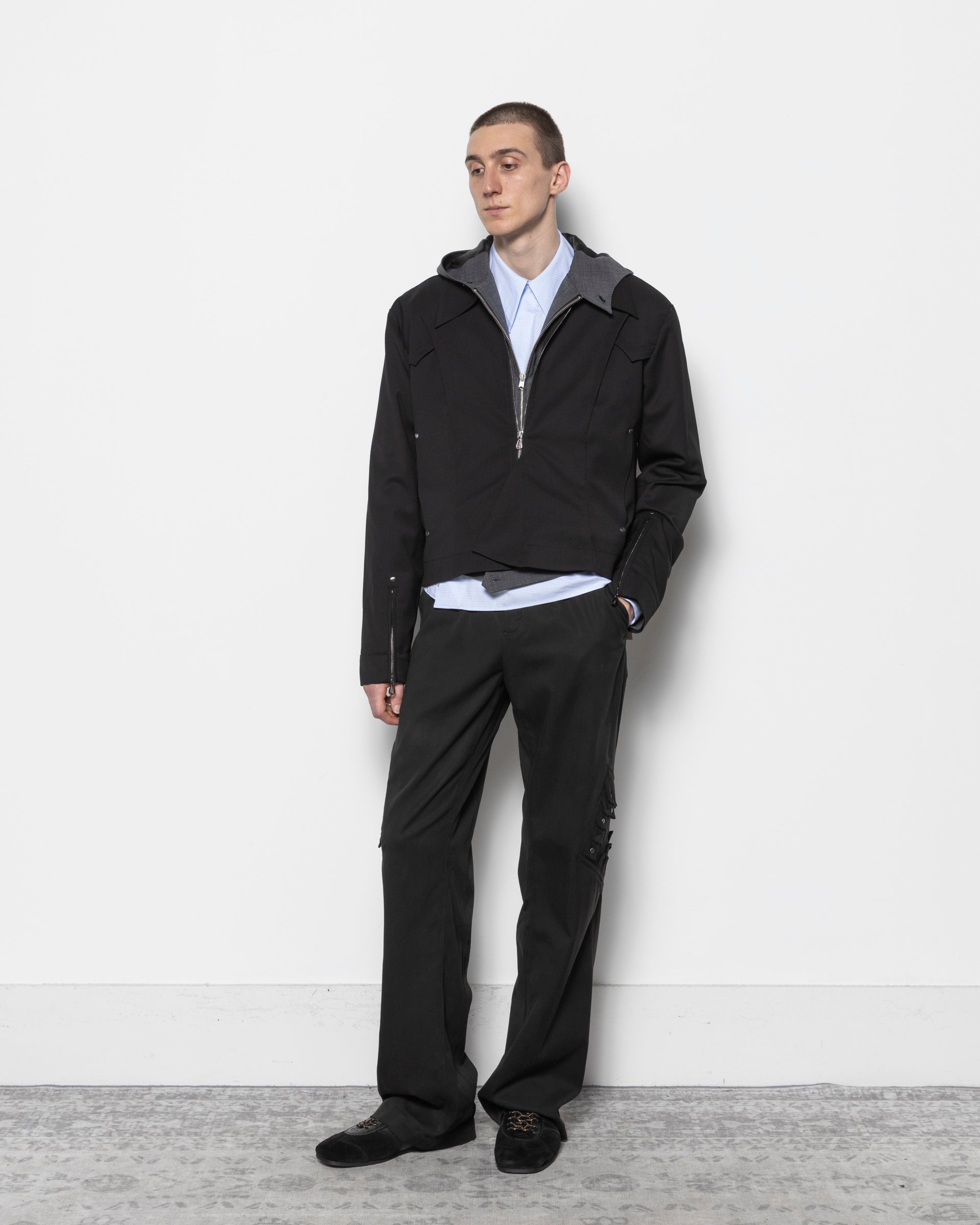 Kiko Kostadinov Kormos Estike Trouser in Jet Black | RODEN GRAY
