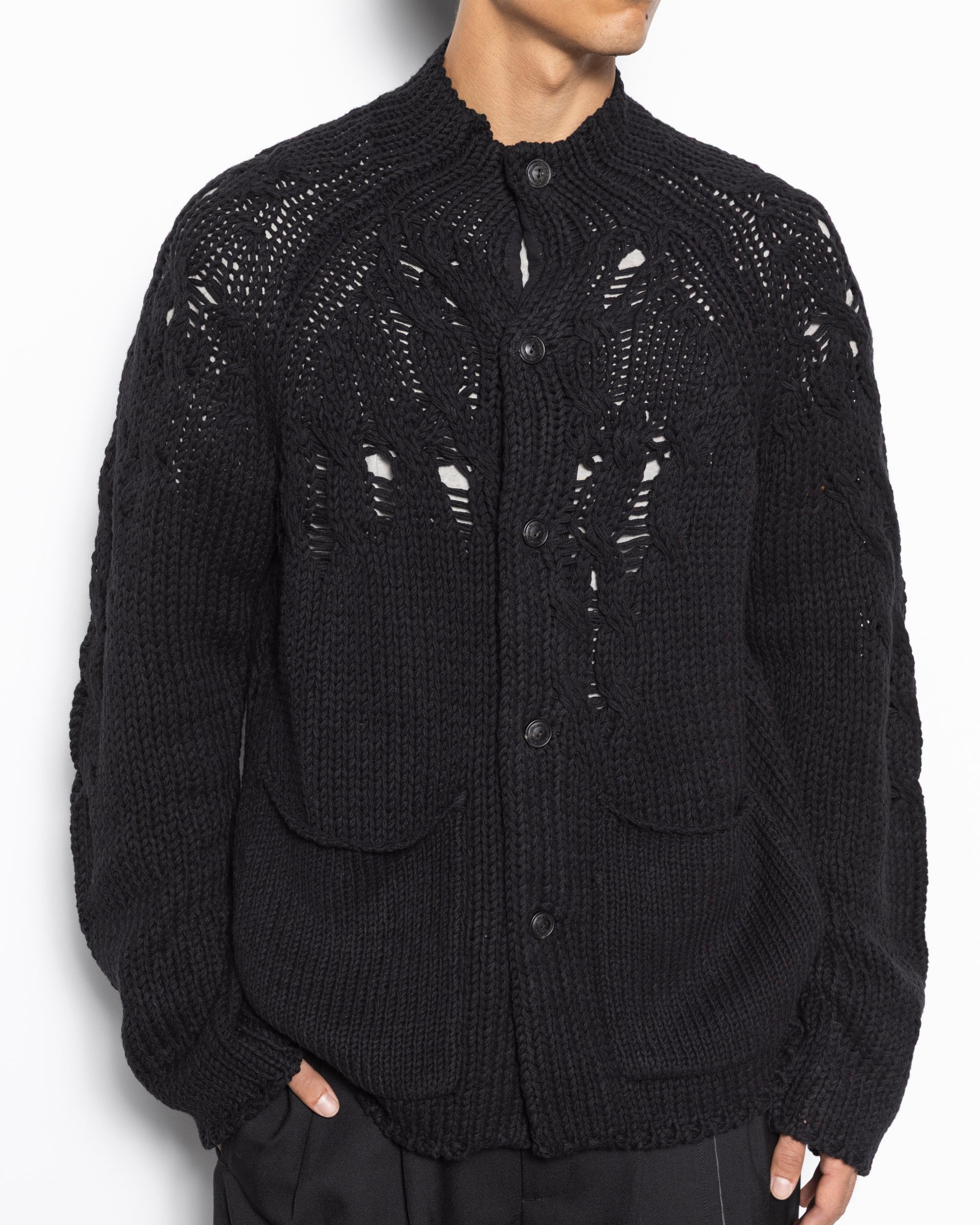 Knit Cardigan in Black