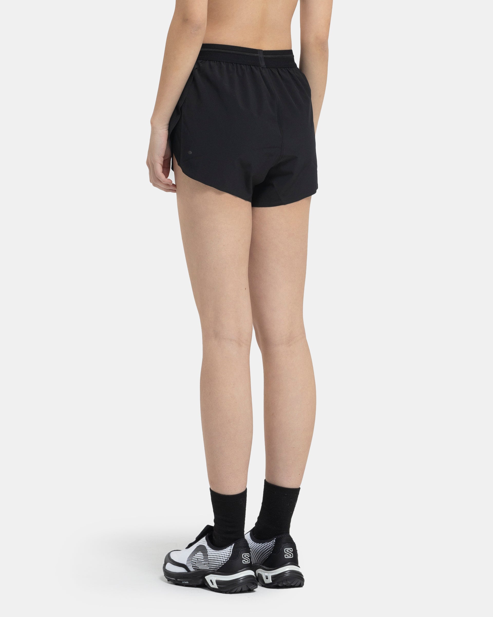 3 Inch Split Shorts in Black