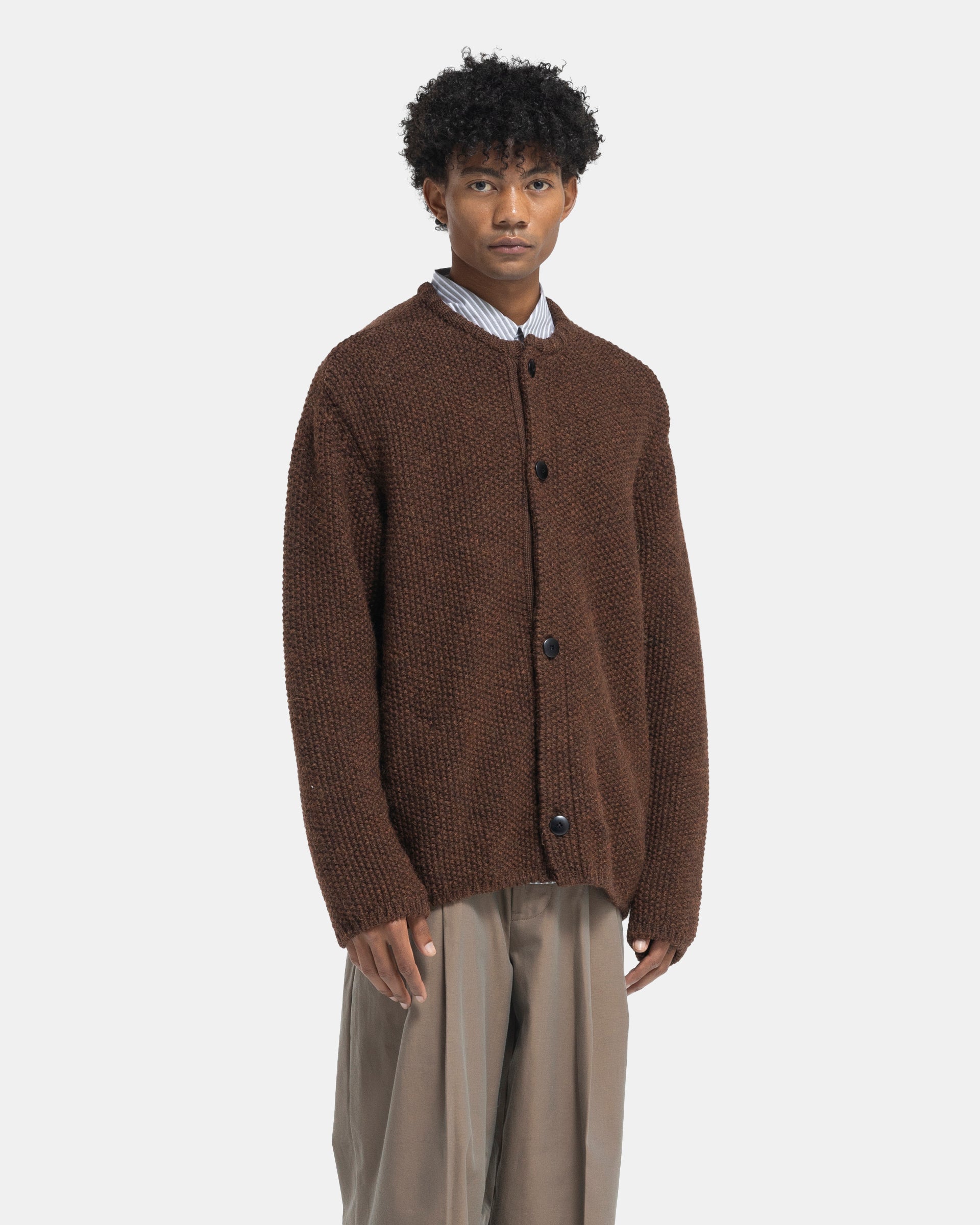 3G Knitted Blouson in Brick