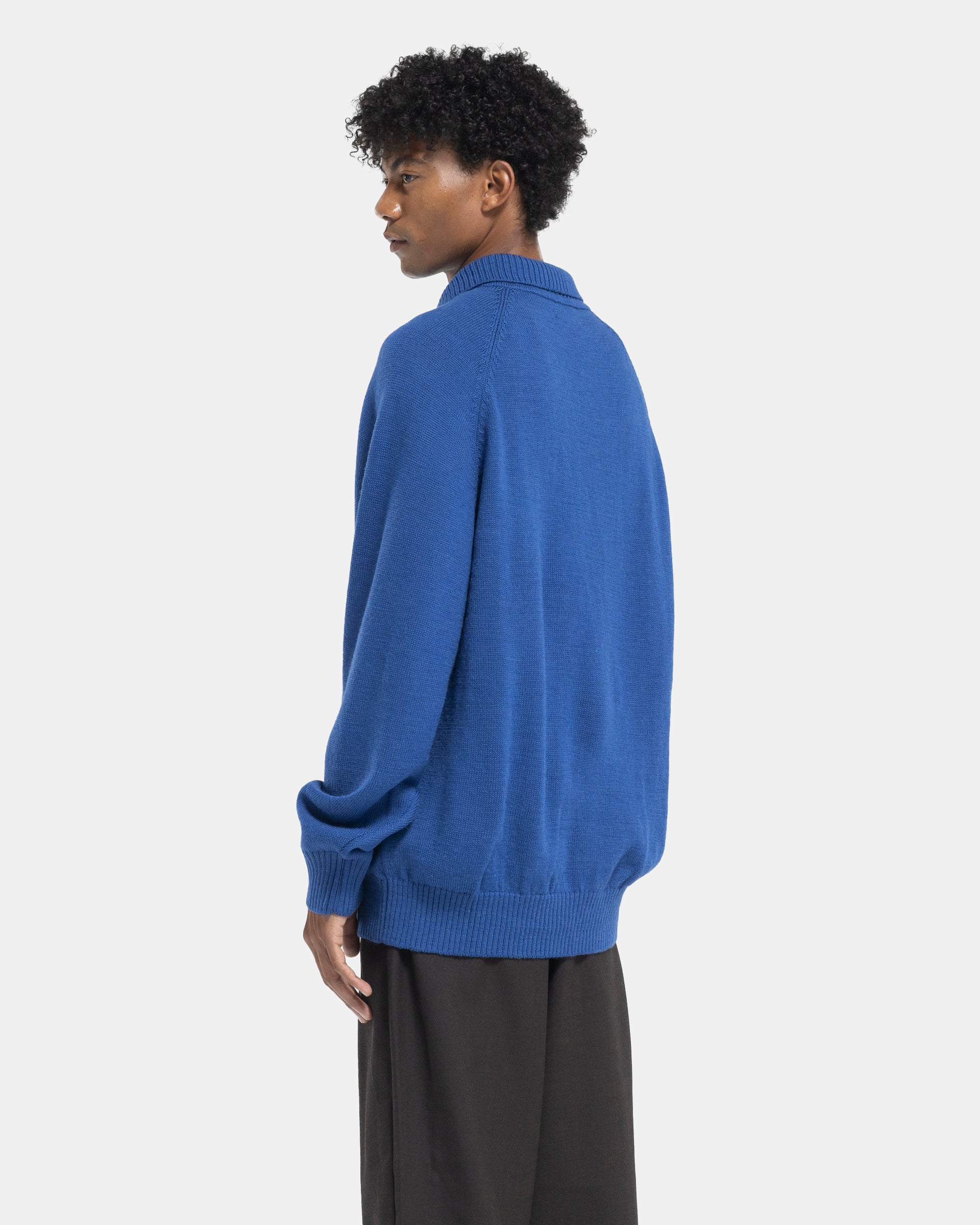 7G Knit Polo in Royal Blue