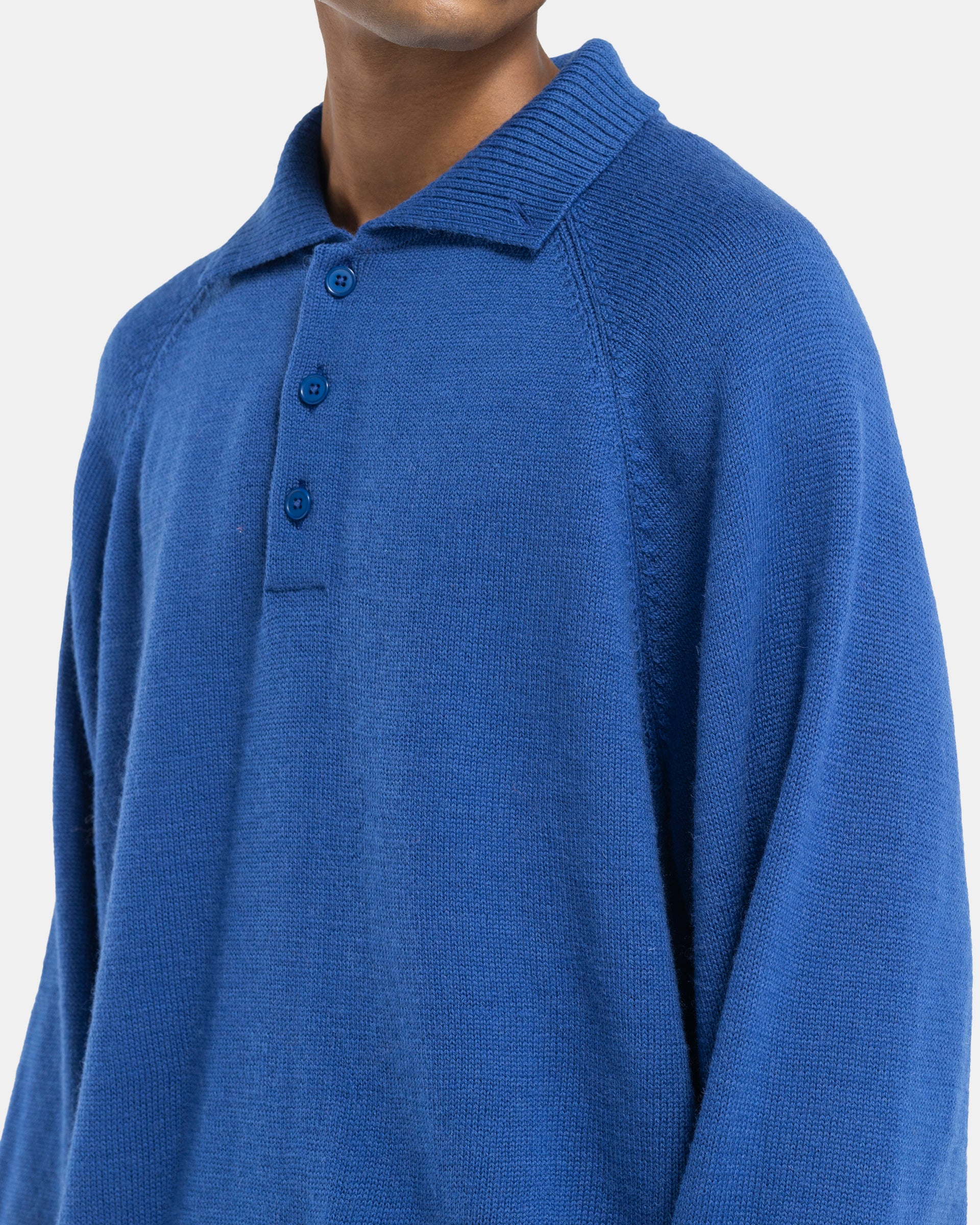 7G Knit Polo in Royal Blue