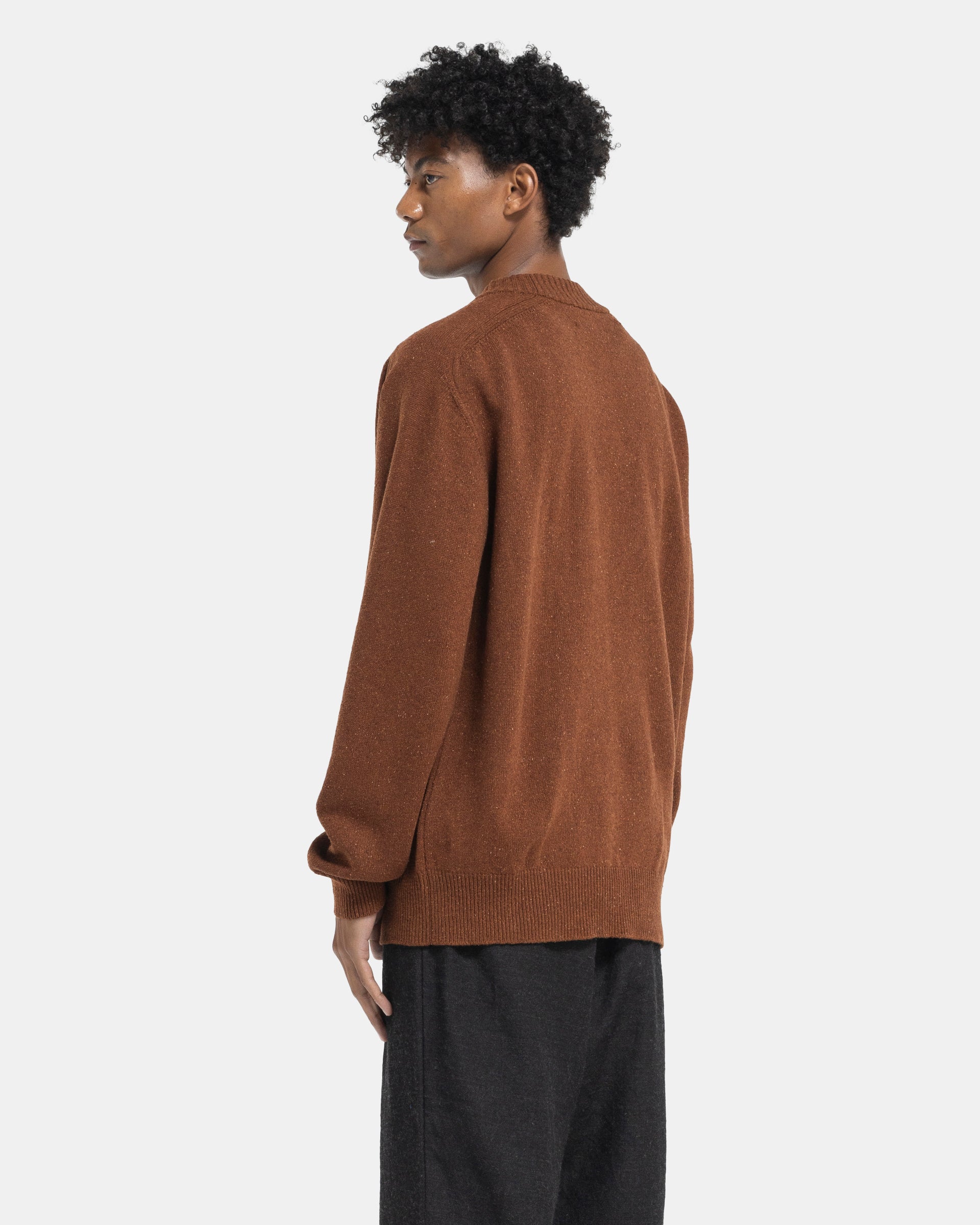 High Neck Sweater in Brick