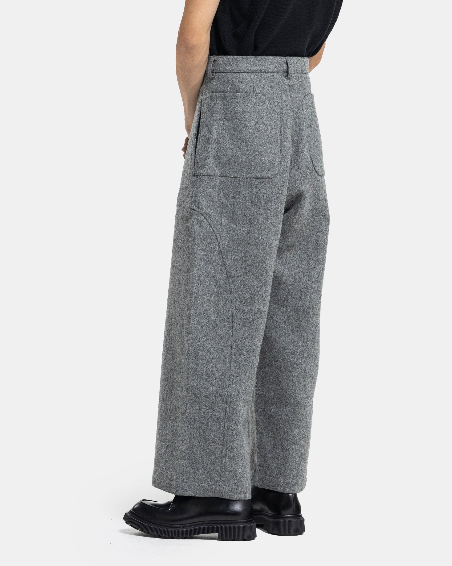 Carpenter Trousers in Marl Grey