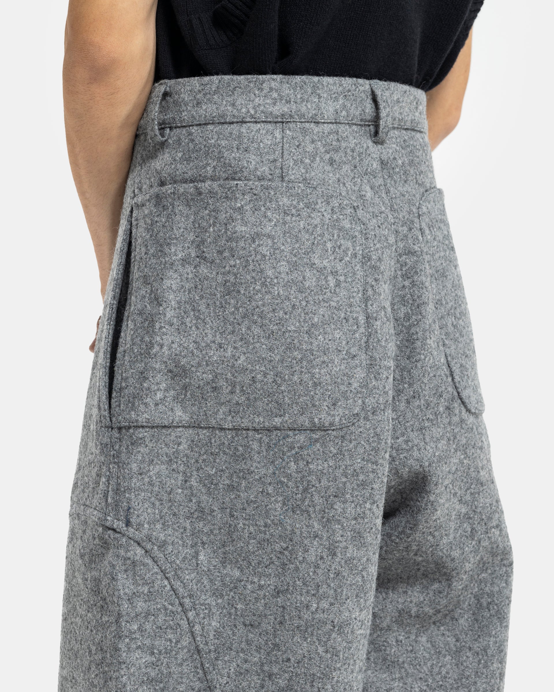 Carpenter Trousers in Marl Grey