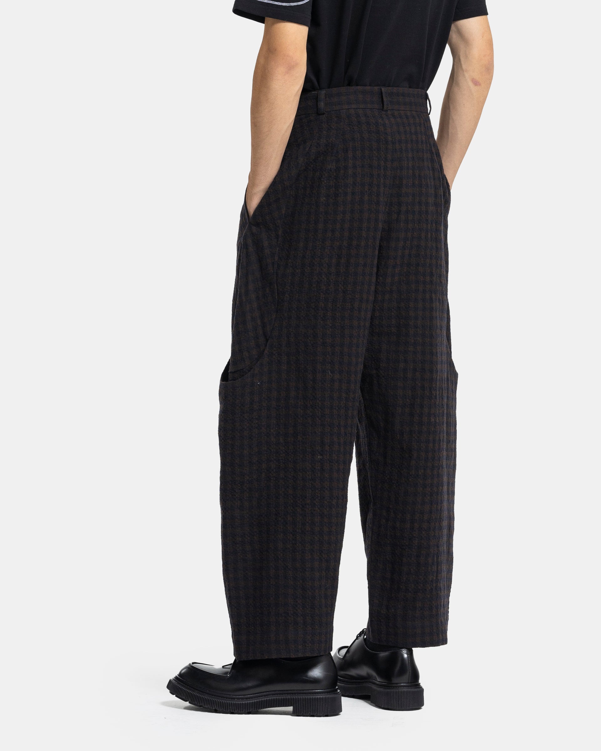 Malay Trousers in Earth Gingham