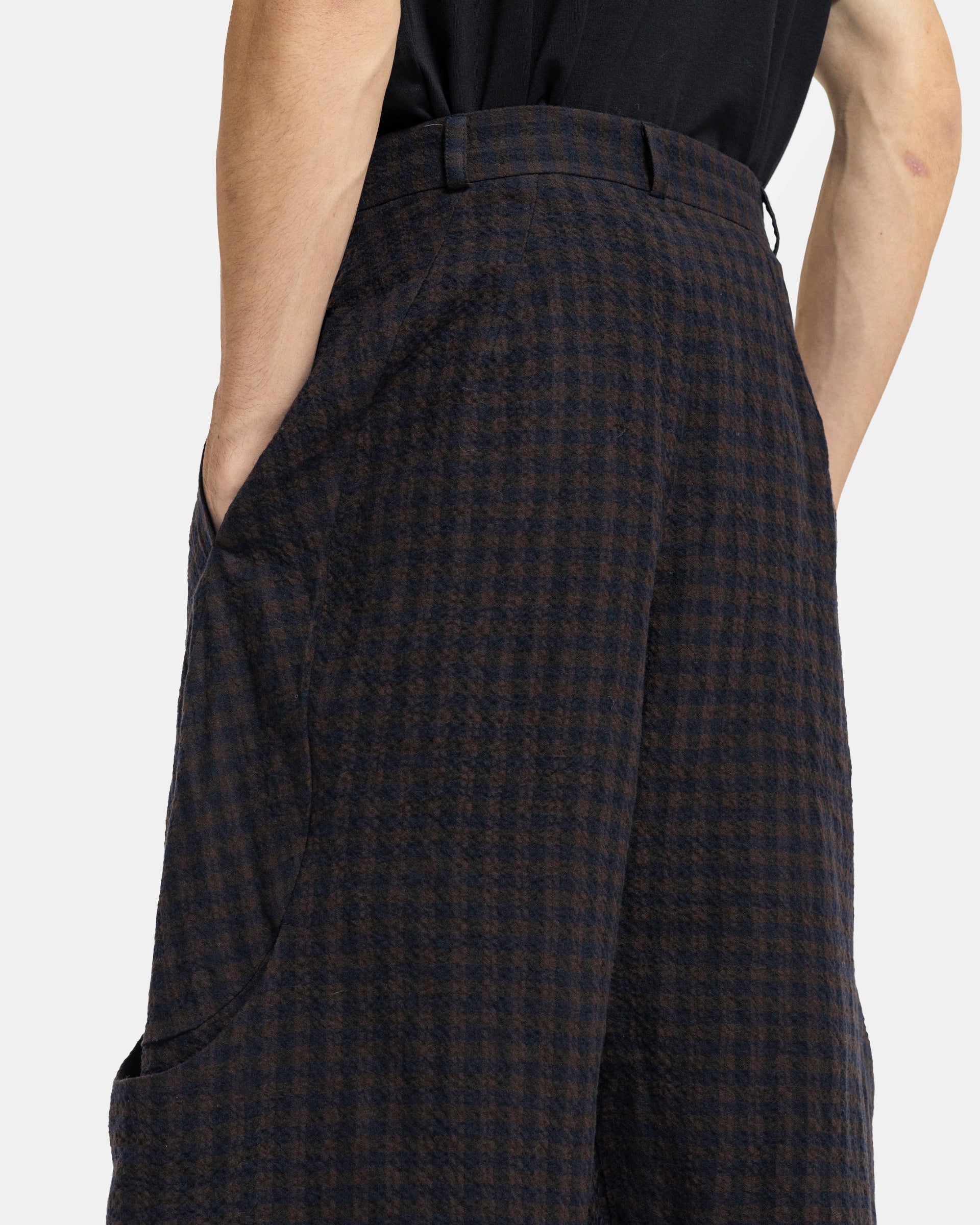 Malay Trousers in Earth Gingham